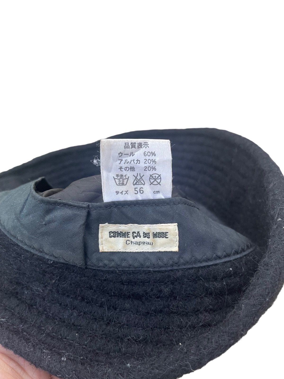 Comme Ca Ism Vintage Comme Ca Du Mode Chapeau Wool Bucket Hat Size ONE SIZE - 8 Thumbnail