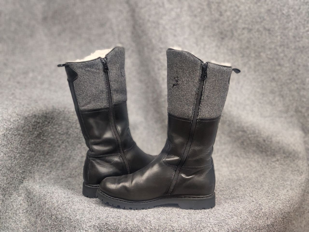 Vintage Dirndl + Bua Austrian Handmade sheepskin leather Boots Size US 8 / IT 38 - 9 Thumbnail