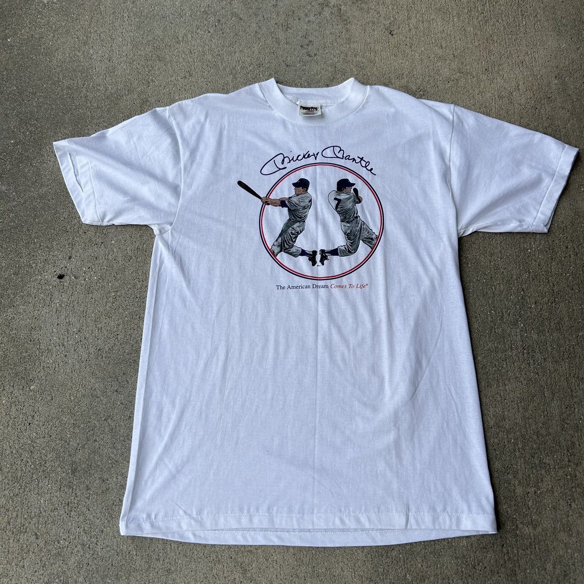 MLB × New York Yankees × Vintage 1996 Mickey Mantle T-shirt Size US L / EU 52-54 / 3 - 1 Thumbnail