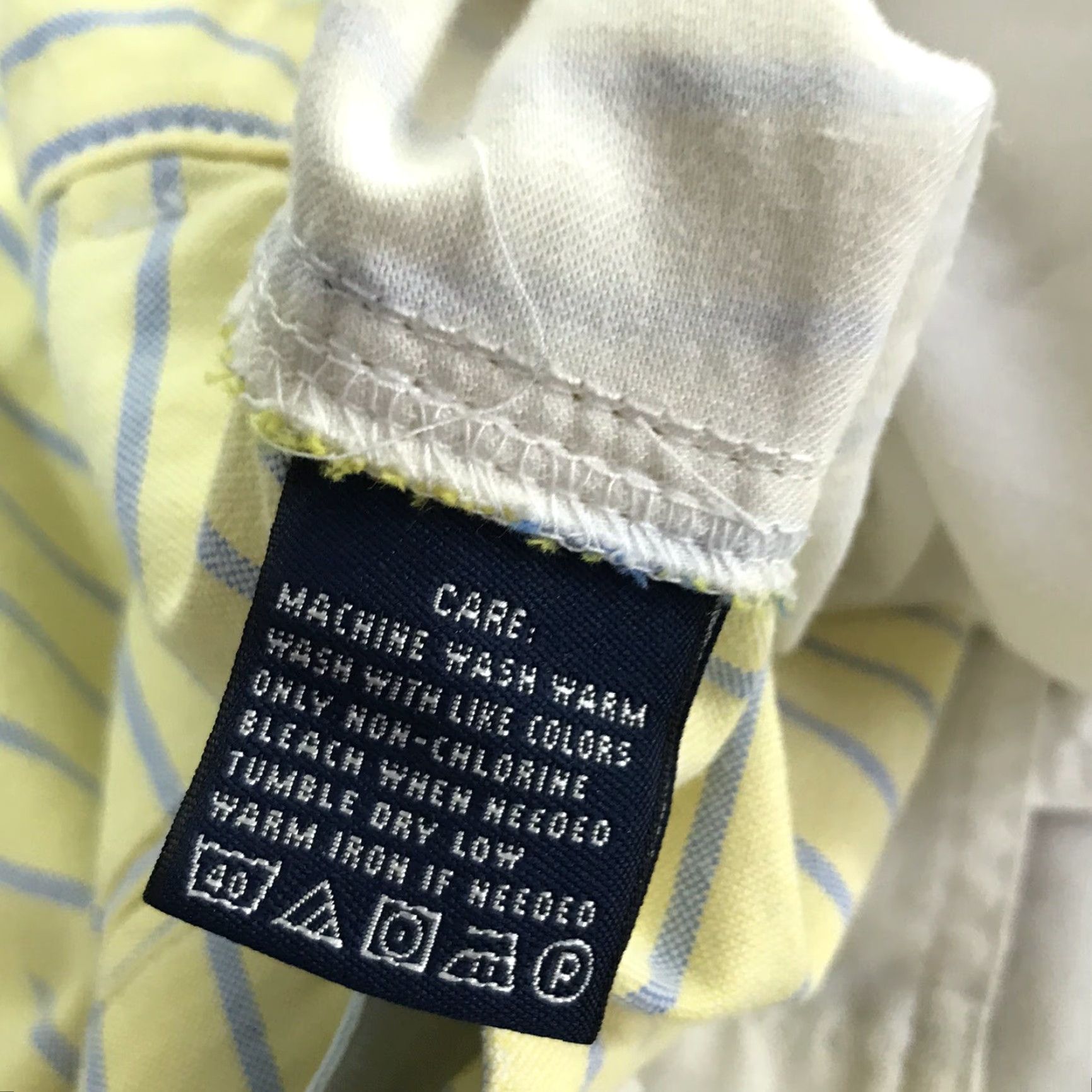 Polo Ralph Lauren Ralph Lauren Sport Women's Knee-Length Striped Skirt Size 6 Yellow/Blue Cotton Casual, Workwear Size 28" / US 6 / IT 42 - 4 Thumbnail