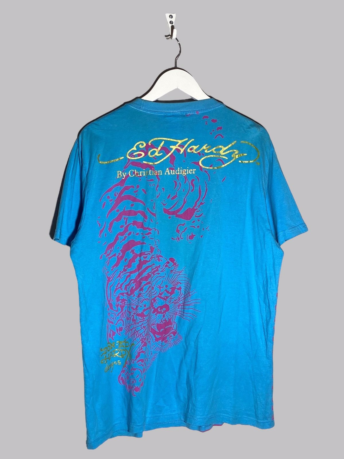 Japanese Brand × Vintage Vintage Ed Hardy Christian Audigier Overprint Y2k T-shirt Size US L / EU 52-54 / 3 - 2 Thumbnail