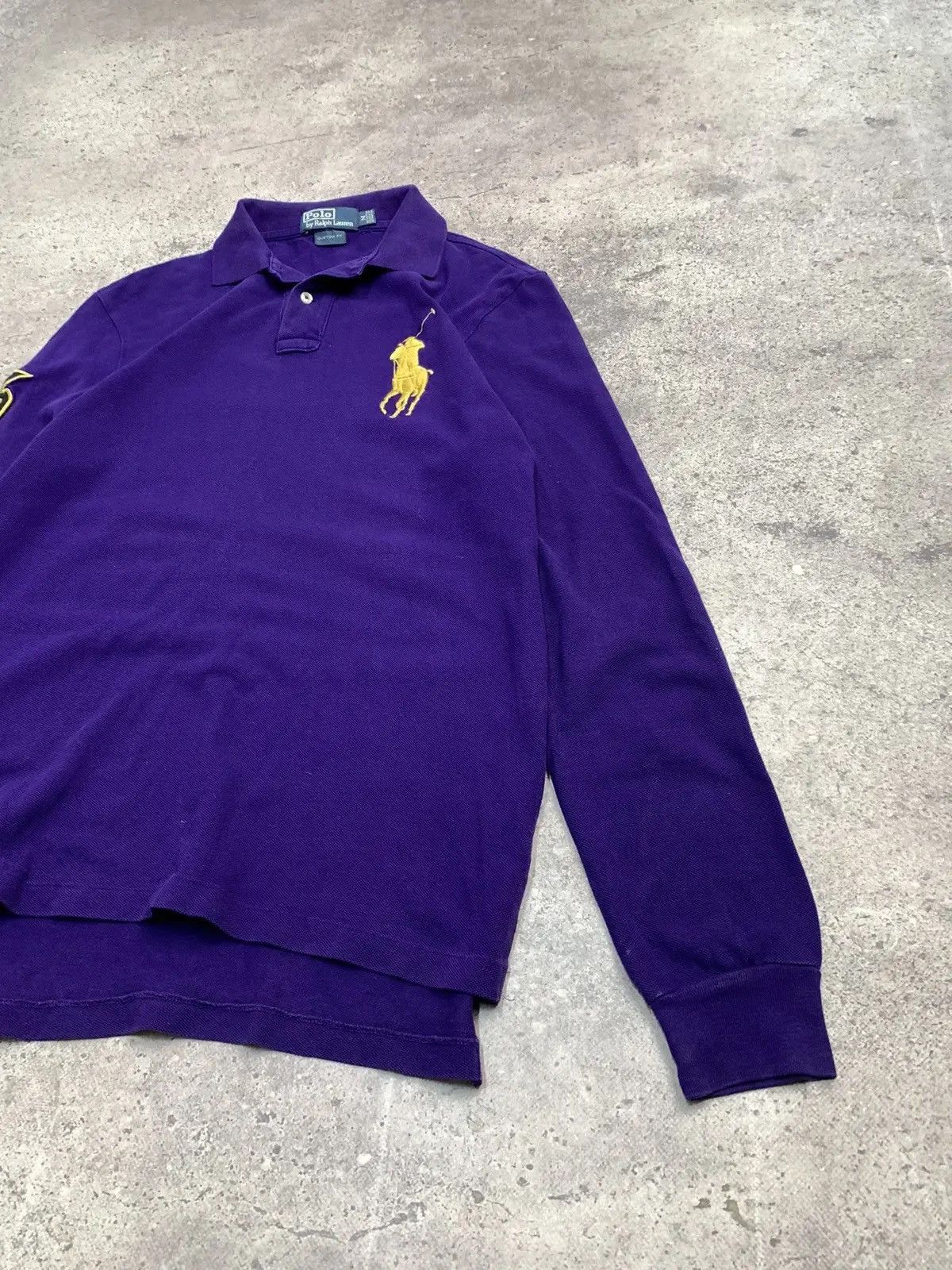 Polo Ralph Lauren Vintage Long sleeve Polo Ralph Lauren regby faded Size US M / EU 48-50 / 2 - 13 Thumbnail