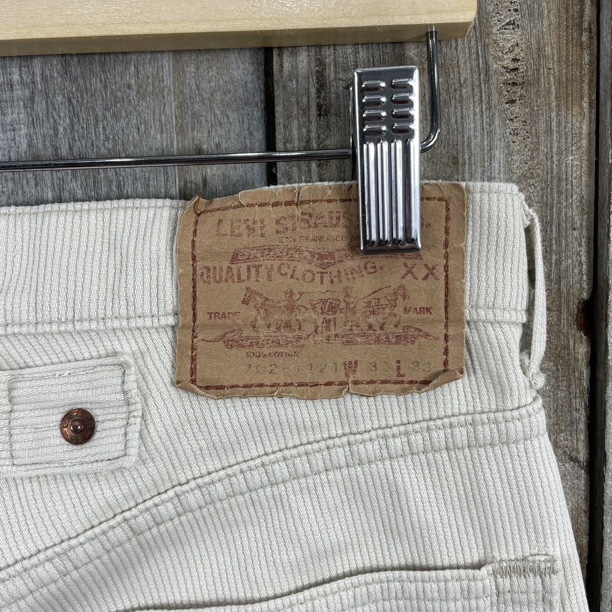 Levi's × Vintage Vintage Levi's 702 BIG E Corduroy Jeans Size US 30 / EU 46 - 11 Thumbnail