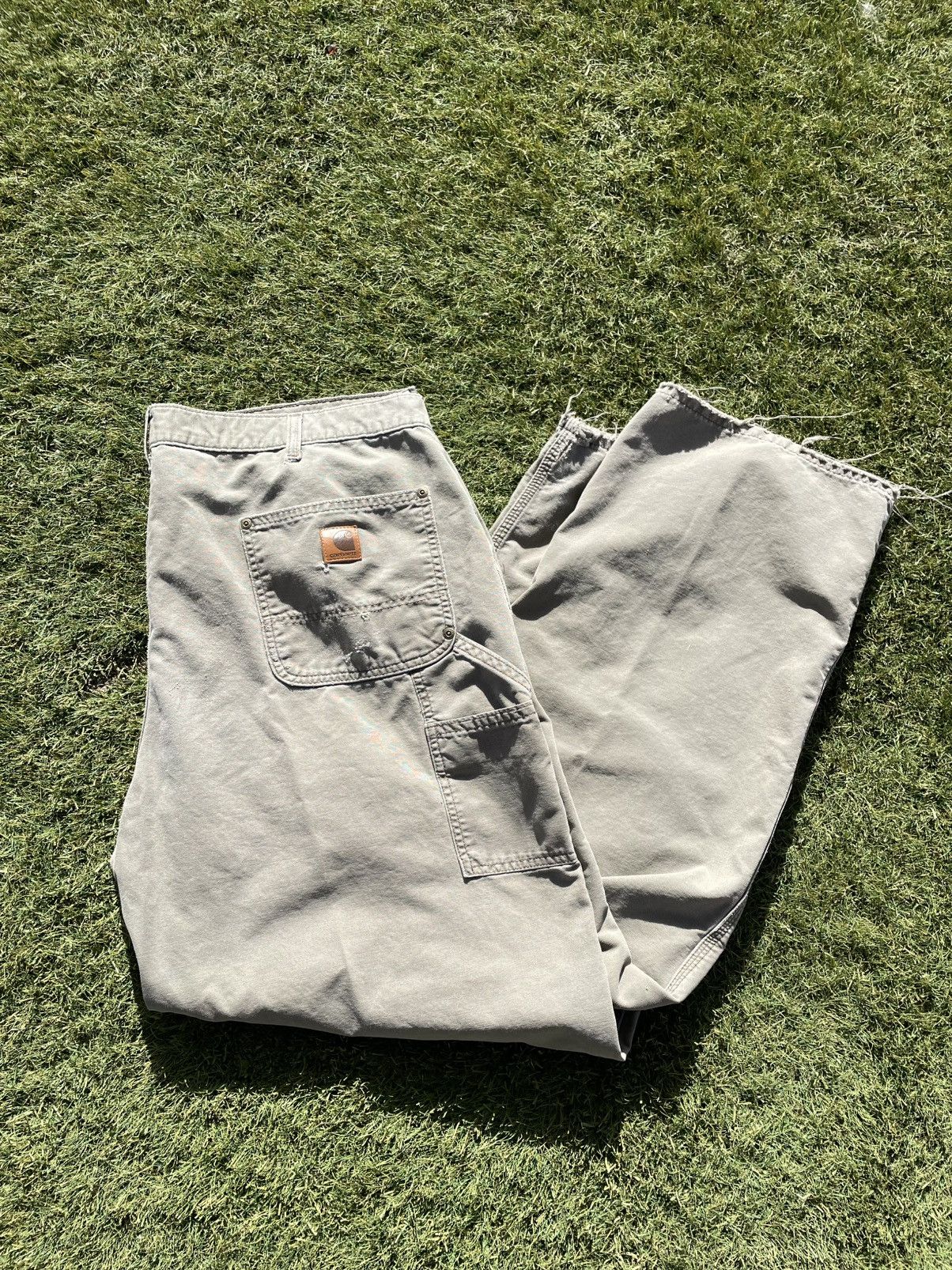 Carhartt Carhartt Double Knee Work Pants Mens 42x34 Green Canvas B195 Size US 42 / EU 58 - 10 Thumbnail