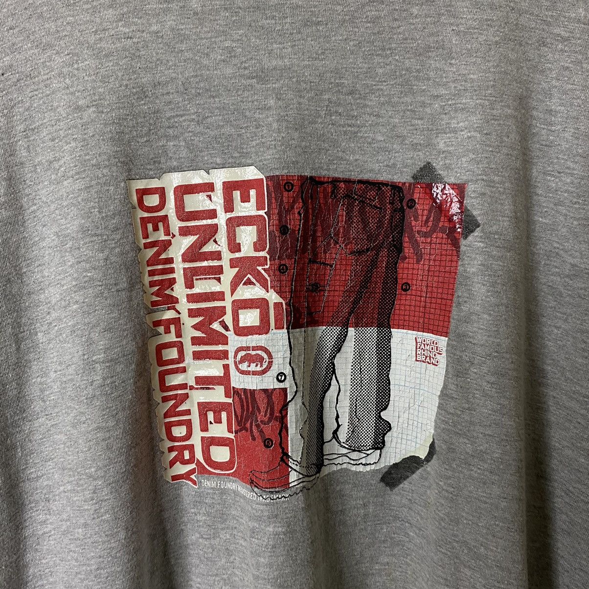 Ecko Unltd. × Vintage Vintage Y2K Ecko Unltd Denim Foundry Made in USA T Shirt Size US L / EU 52-54 / 3 - 2 Thumbnail