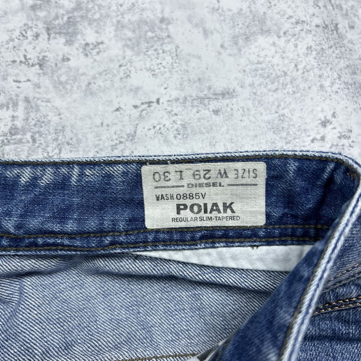 Diesel 00s Diesel Poiak Vintage Y2K Avant Garde Washed Jeans Size US 30 / EU 46 - 5 Thumbnail