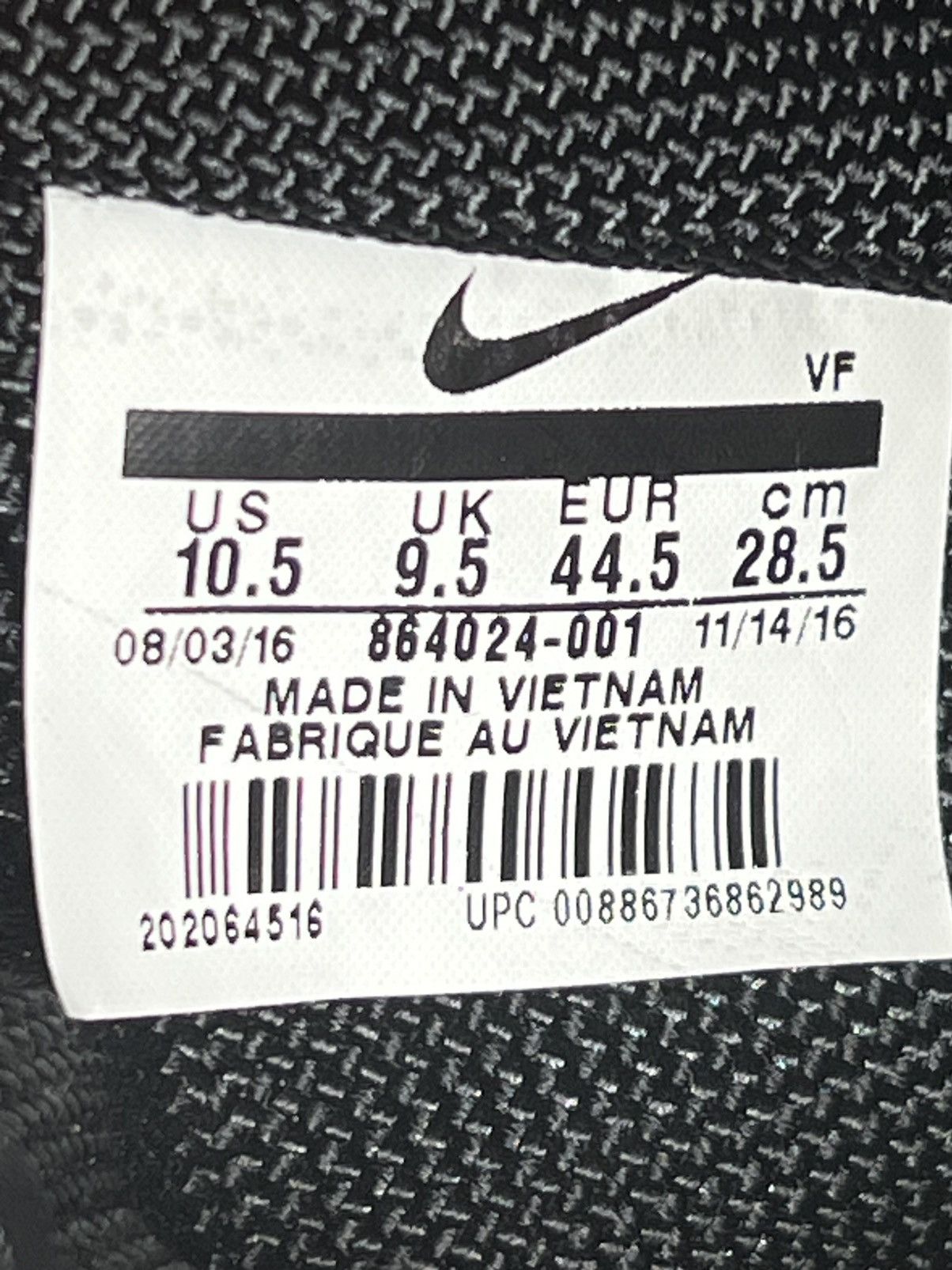 Nike Nike SF AF1 High Black Gum- with Bag - Sz 44.5/10,5 Size US 10.5 / EU 43-44 - 7 Thumbnail