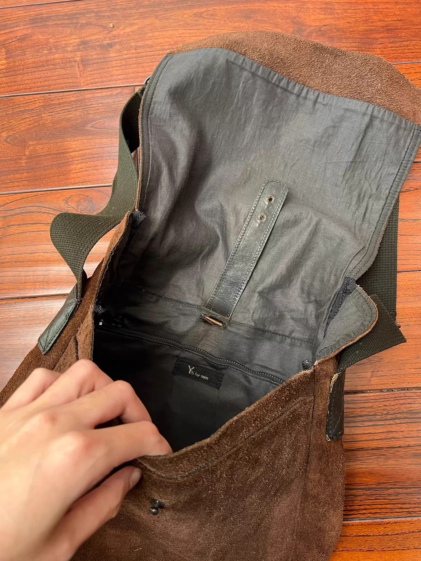 Yohji Yamamoto Yohji Yamamoto YS for Man 90s Suede Crossbody Bag Size ONE SIZE - 8 Thumbnail