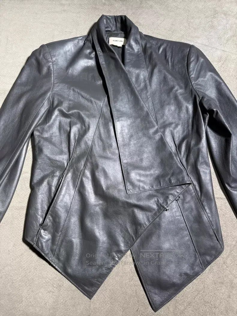 Helmut Lang Helmut Lang Black Leather Jacket Classic Soft and Textured Size US S / EU 44-46 / 1 - 1 Thumbnail