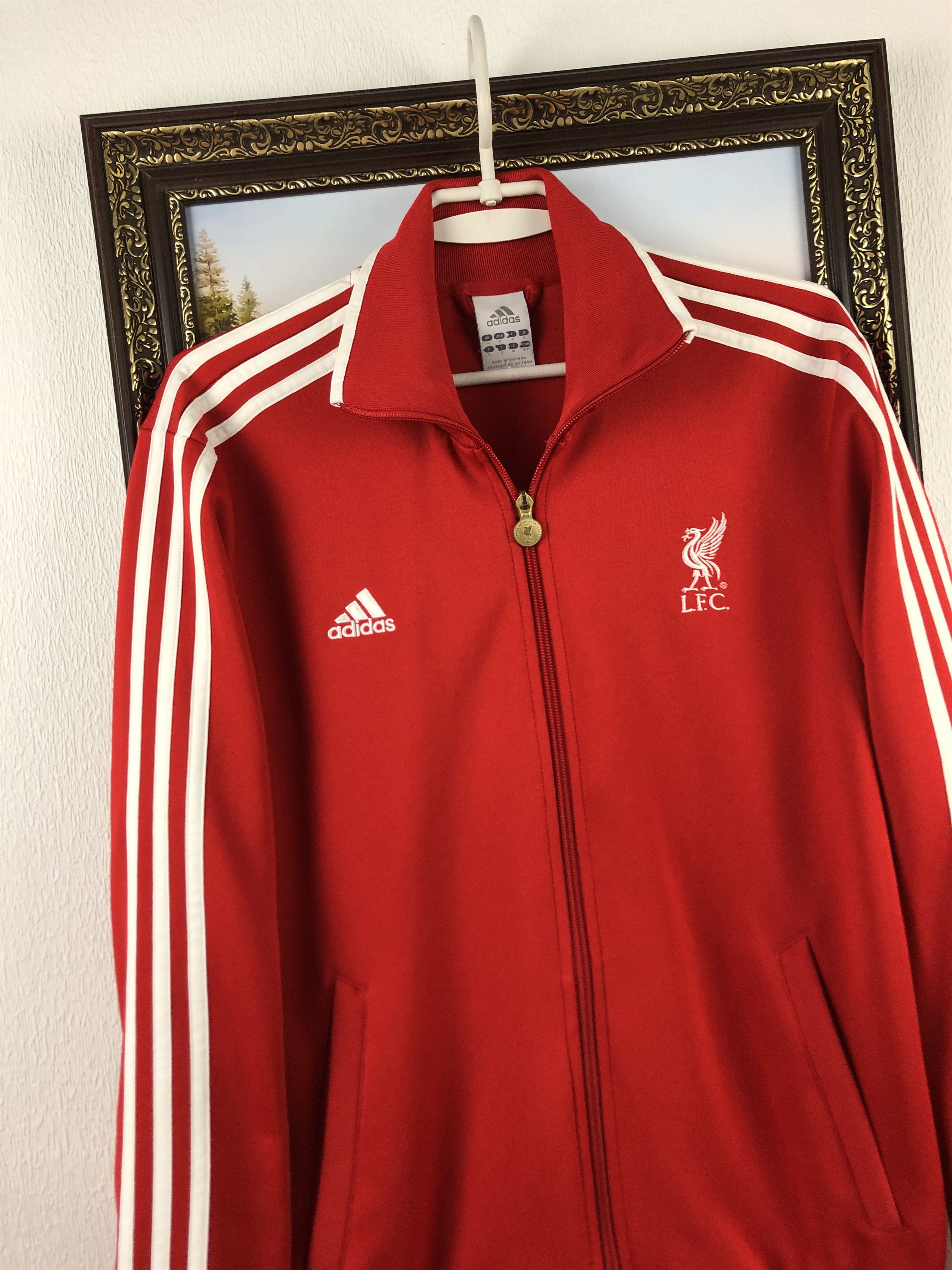 Adidas Vintage Liverpool Football Jacket Soccer Track Top Mens YNWA Size US S / EU 44-46 / 1 - 3 Thumbnail