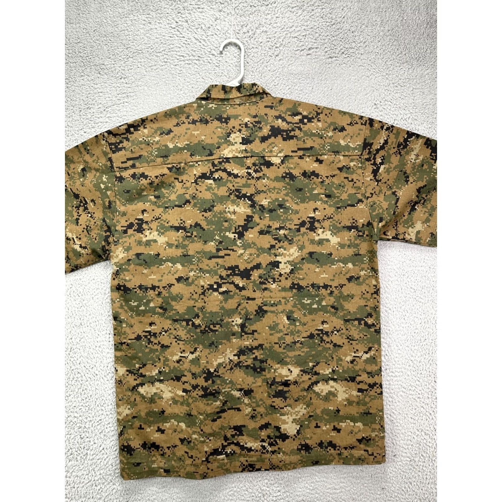 Vintage Evolution In Design Jacket Mens Large Brown Digital Camo Military Flap Pockets Size US L / EU 52-54 / 3 - 3 Thumbnail