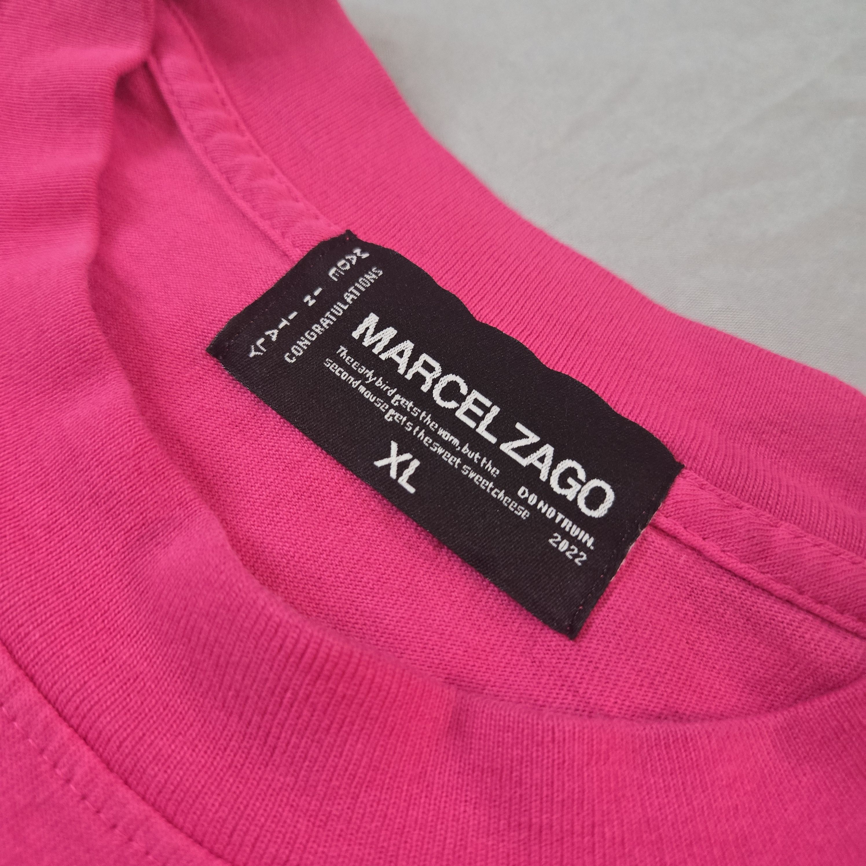 Asspizza × Marcel Zago Pink Marcel Zago Logo T-Shirt Size US XL / EU 56 / 4 - 2 Thumbnail