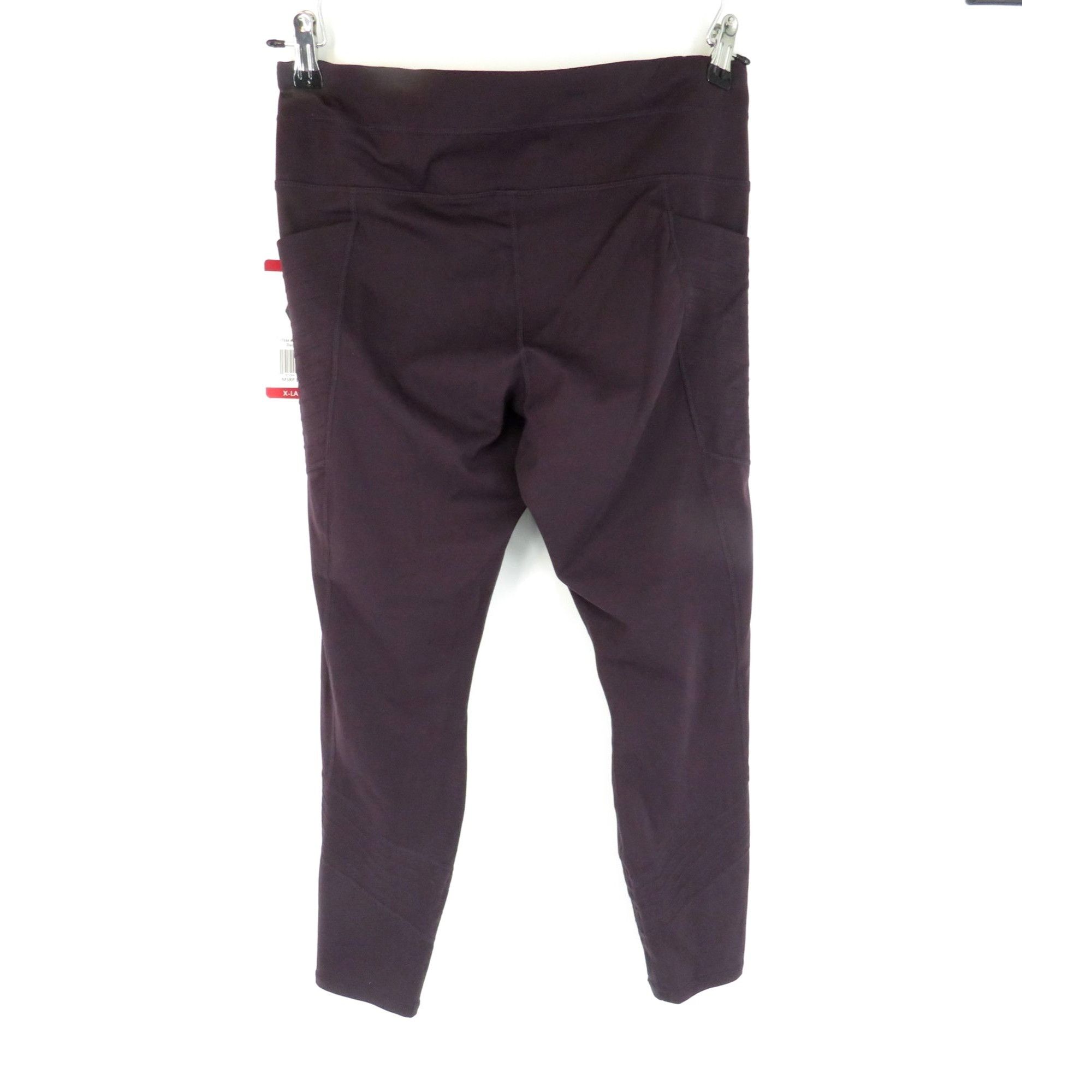 Other Active Life Women's X-Large Dark Cherry High-Waist Leggings Size 31" - 6 Thumbnail