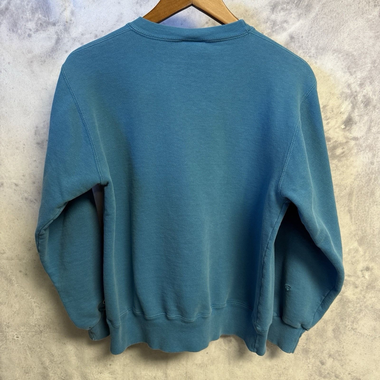 Champion Vintage 90s Champion Sweatshirt Mens M 19.5x22.5 Blue Single Size US M / EU 48-50 / 2 - 2 Thumbnail