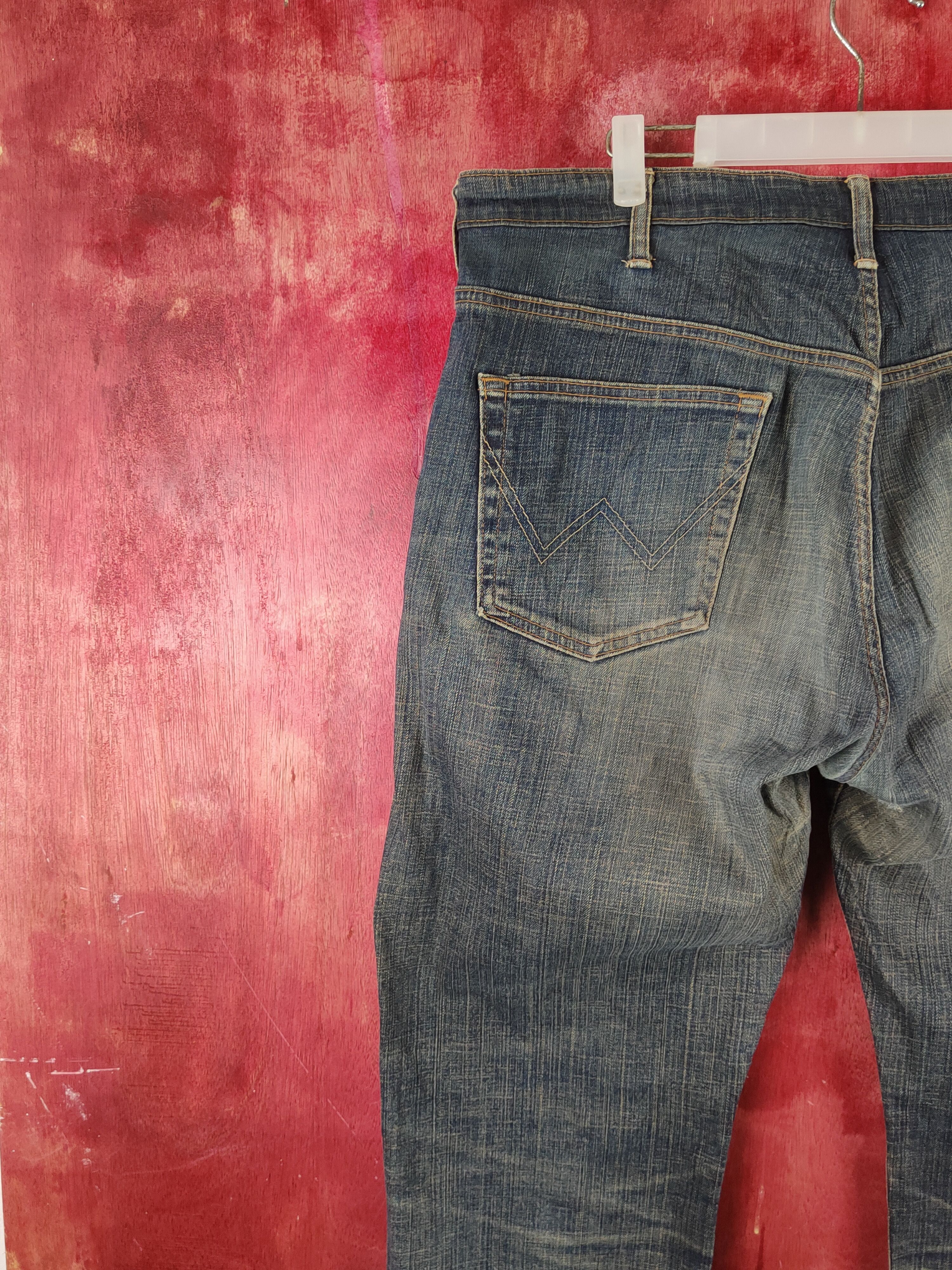 Edwin DL Edwin Dark Blue Faded Distressed Ripped Jeans #S2142 Size US 40 / EU 56 - 8 Thumbnail