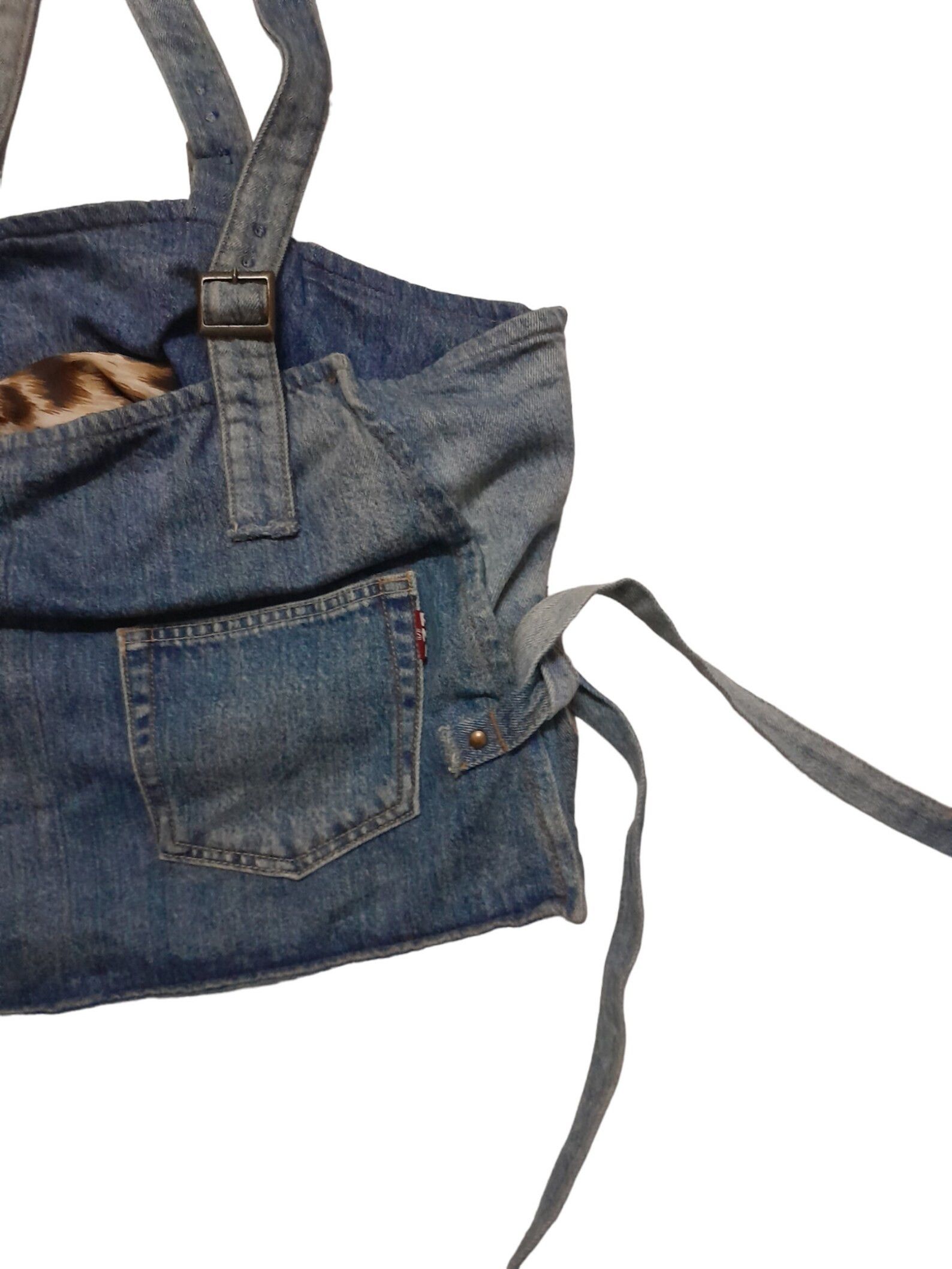 Japanese Brand RNA Bondage Denim Bag (E523) Size ONE SIZE - 5 Thumbnail