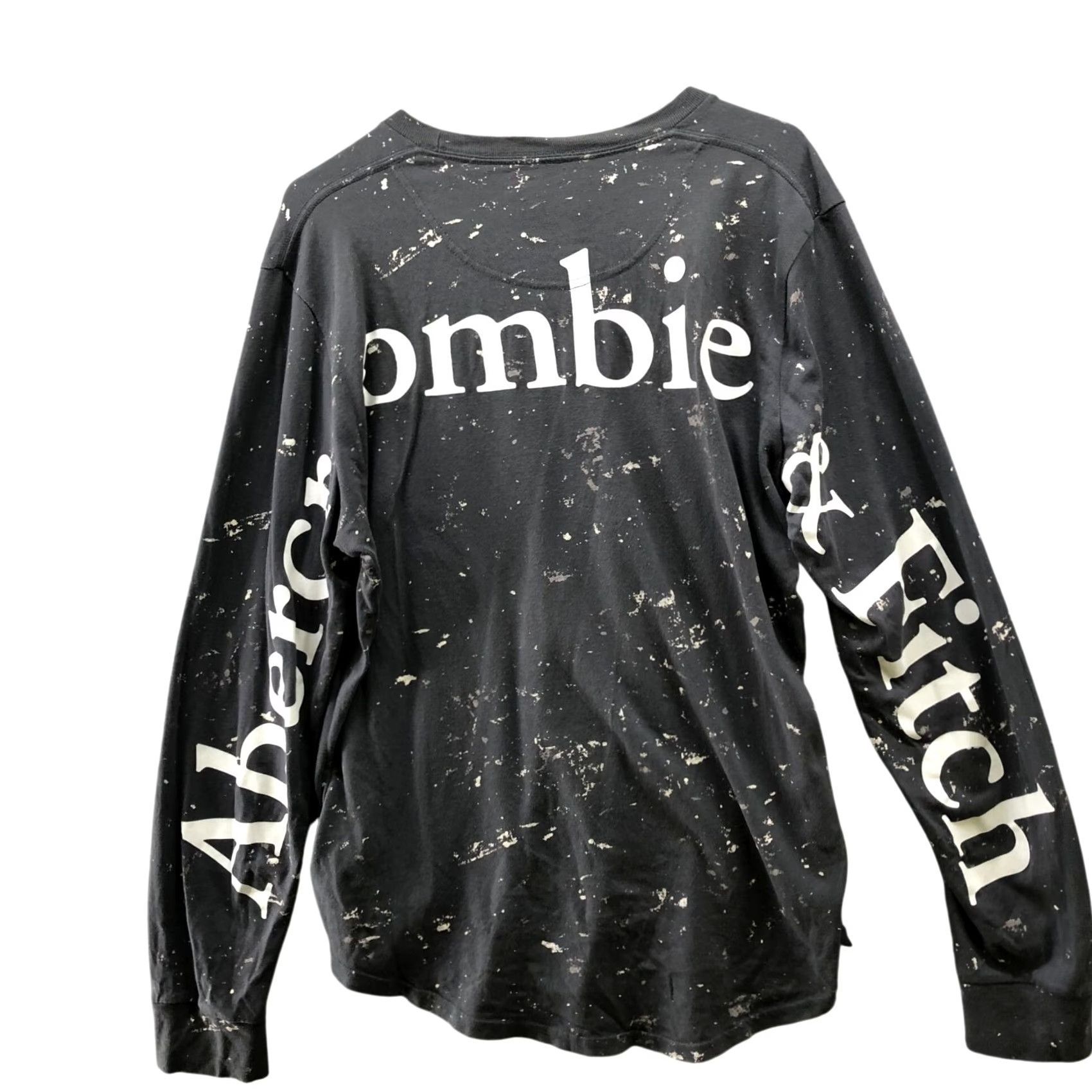 Abercrombie & Fitch Abercrombie & Fitch Long Sleeve T Shirt Mens M Gray Crewneck Logo Cotton Knit - All Seasons, Regular Fit, Pre-Owned Size US M / EU 48-50 / 2 - 2 Thumbnail
