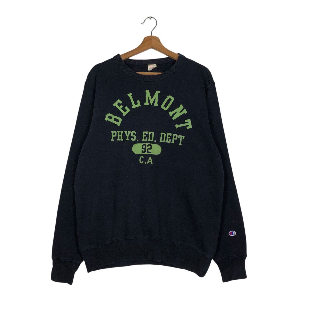 Champion 📌Vintage Sweatshirt Champion Crewneck Balmont Big Logo Size US M / EU 48-50 / 2 - 2 Thumbnail