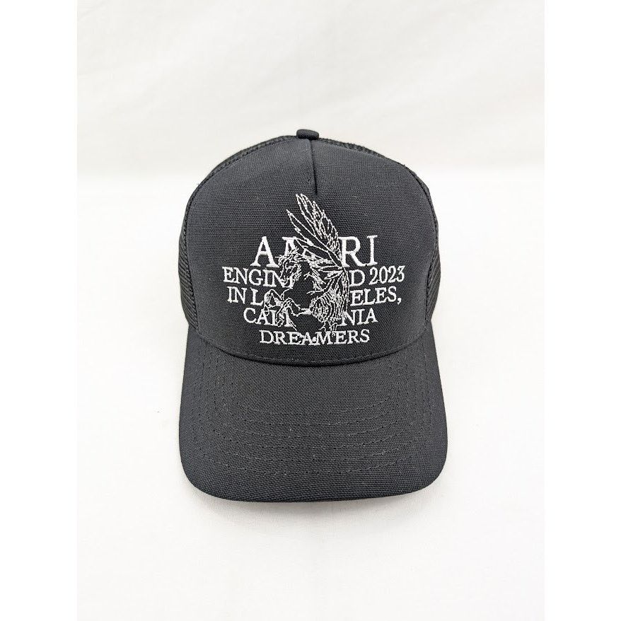 Amiri o1rshd1 Q:79+ / Pegasus Trucker Hat / Cap in Black Size ONE SIZE - 1 Thumbnail