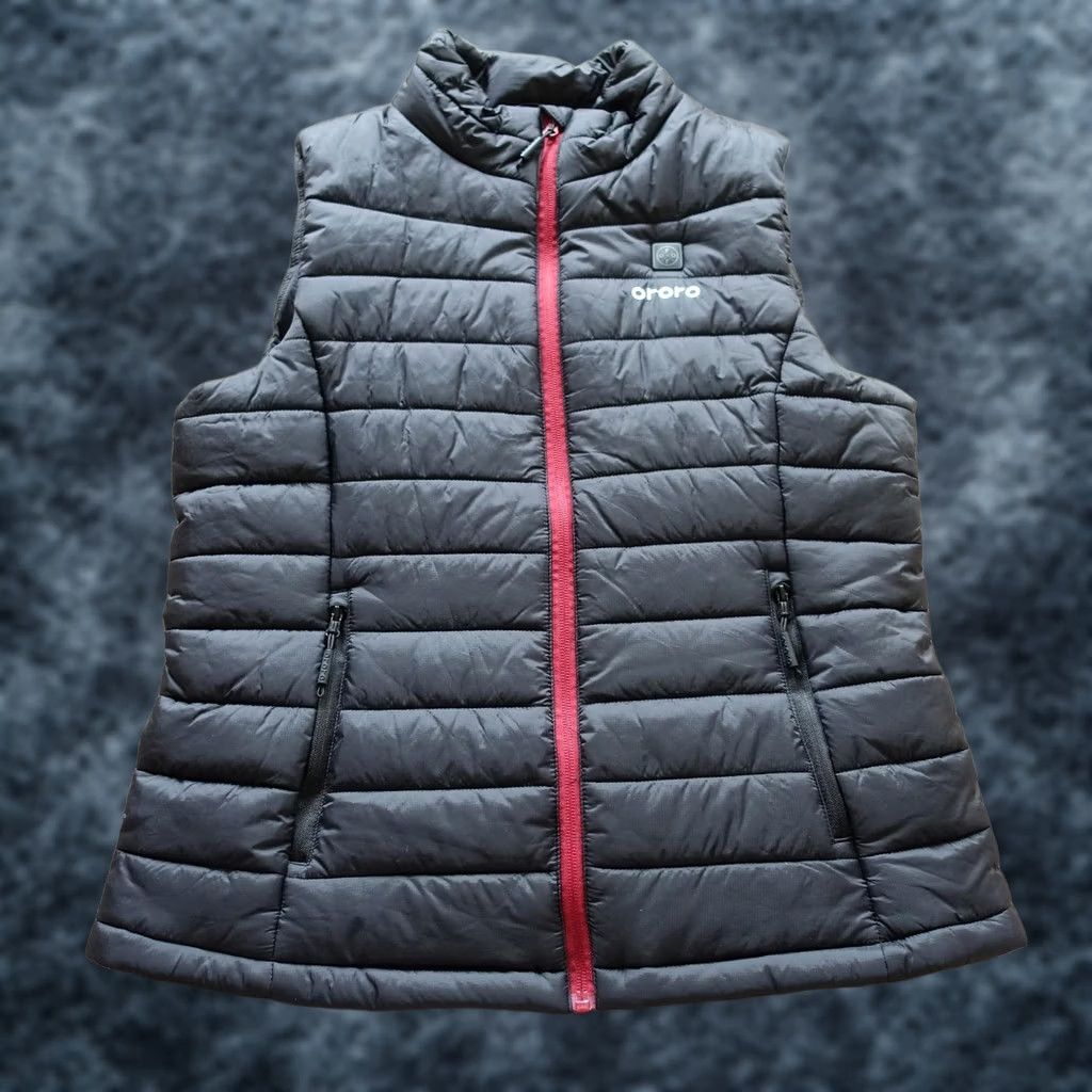 Vintage Ororo Womens Vest M Black Heated Quilted Puffer Zip No Battery Or Charger Outdoor Casual Travel Size M / US 6-8 / IT 42-44 - 1 Thumbnail