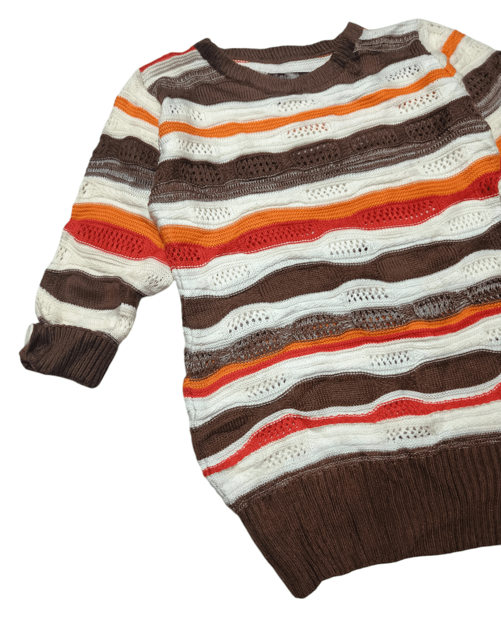 Other Vintage MY CLUB Women's Cable knit Motifs Knit Sweater Size S / US 4 / IT 40 - 2 Thumbnail