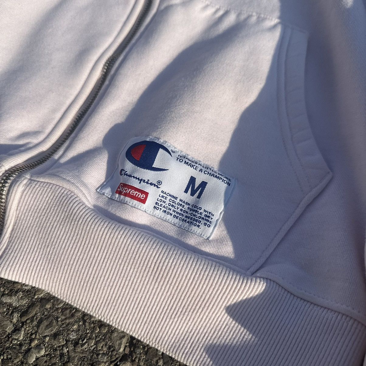 Champion × Supreme Supreme x Champion Zip Hoodie Pink Size US M / EU 48-50 / 2 - 3 Thumbnail