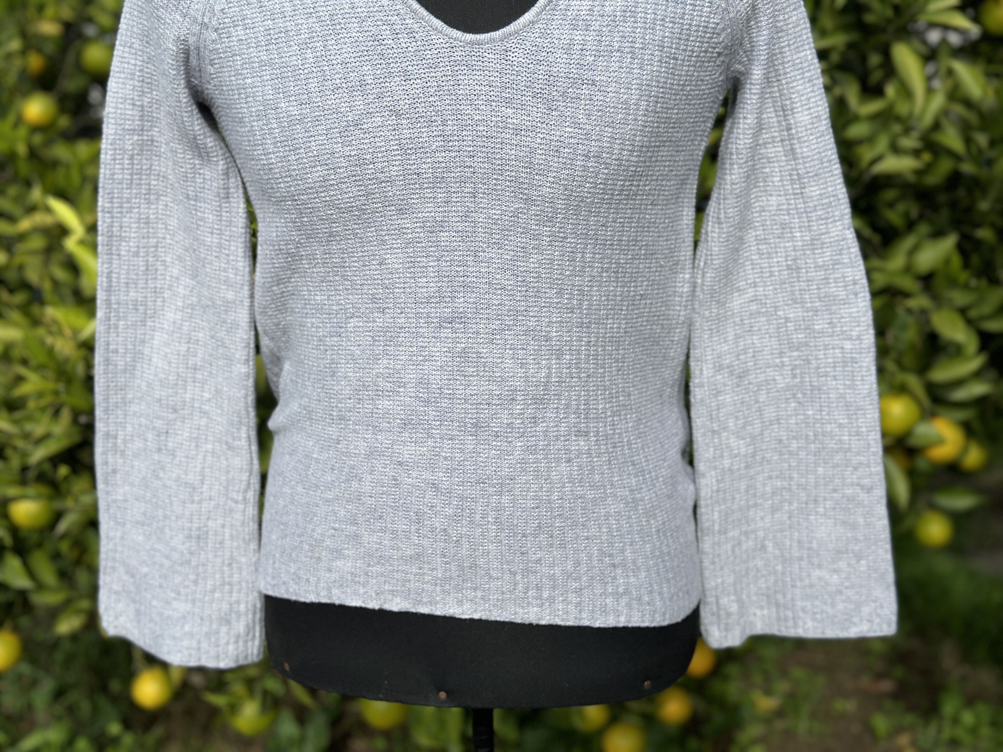 Other Jenni Kayne Hooded V-Neck Cashmere Wool Knit Pullover Sz S Size S / US 4 / IT 40 - 7 Thumbnail