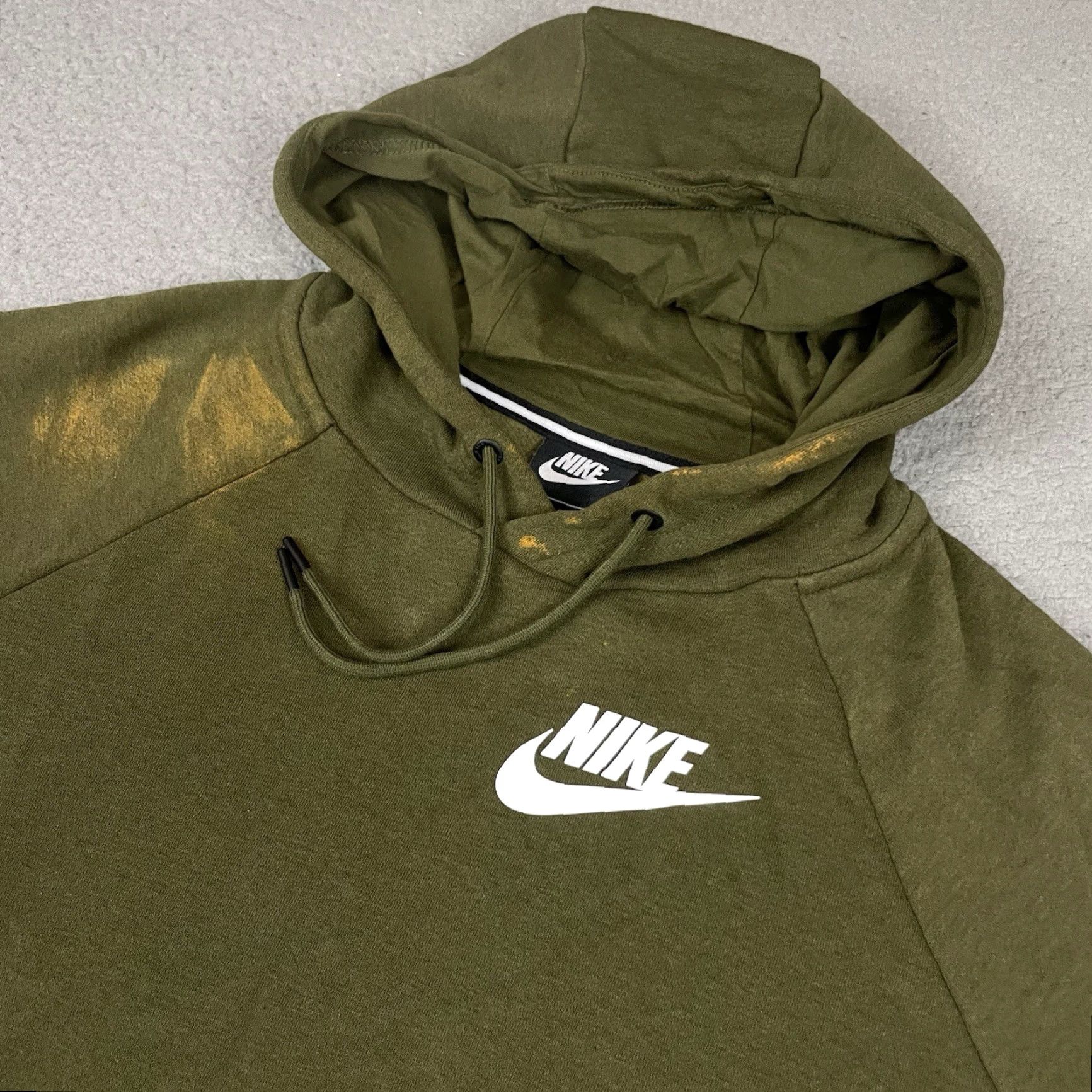Nike VINTAGE Nike Sweatshirt Mens Large Brown Hoodie Graphic Logo Distressed Fade Pullover Jacket L Men Nike Logo Hoodie Sweatshirt Size US XXL / EU 58 / 5 - 3 Thumbnail