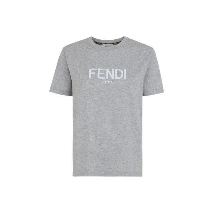 Fendi Fendi SS22 Logo Short Sleeve T-Shirt -2507 Size S / US 4 / IT 40 - 1 Thumbnail