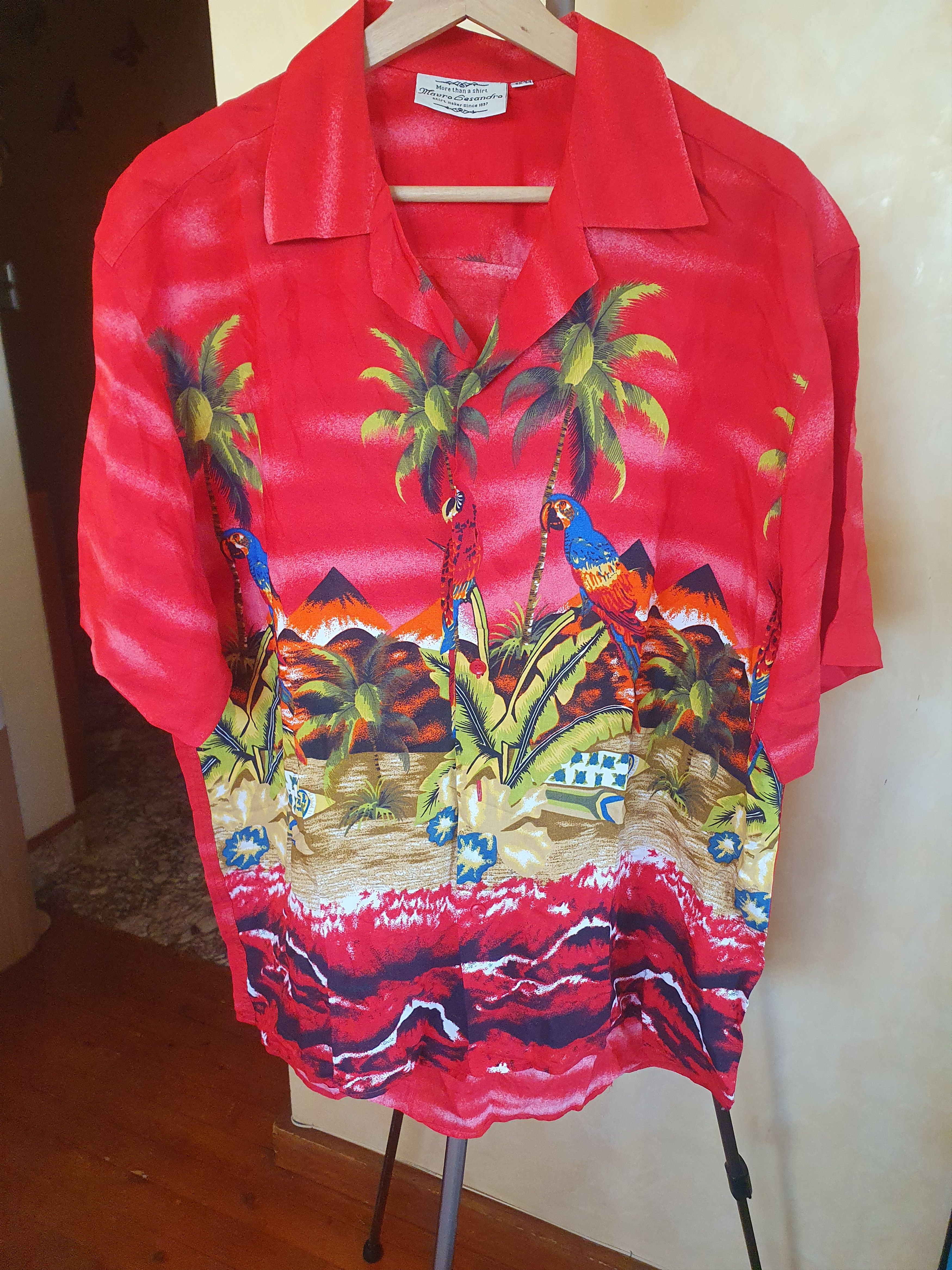 Vintage Mauro Lesandro Vintage Hawaiian Tropical Shirt sz L Size US L / EU 52-54 / 3 - 1 Thumbnail