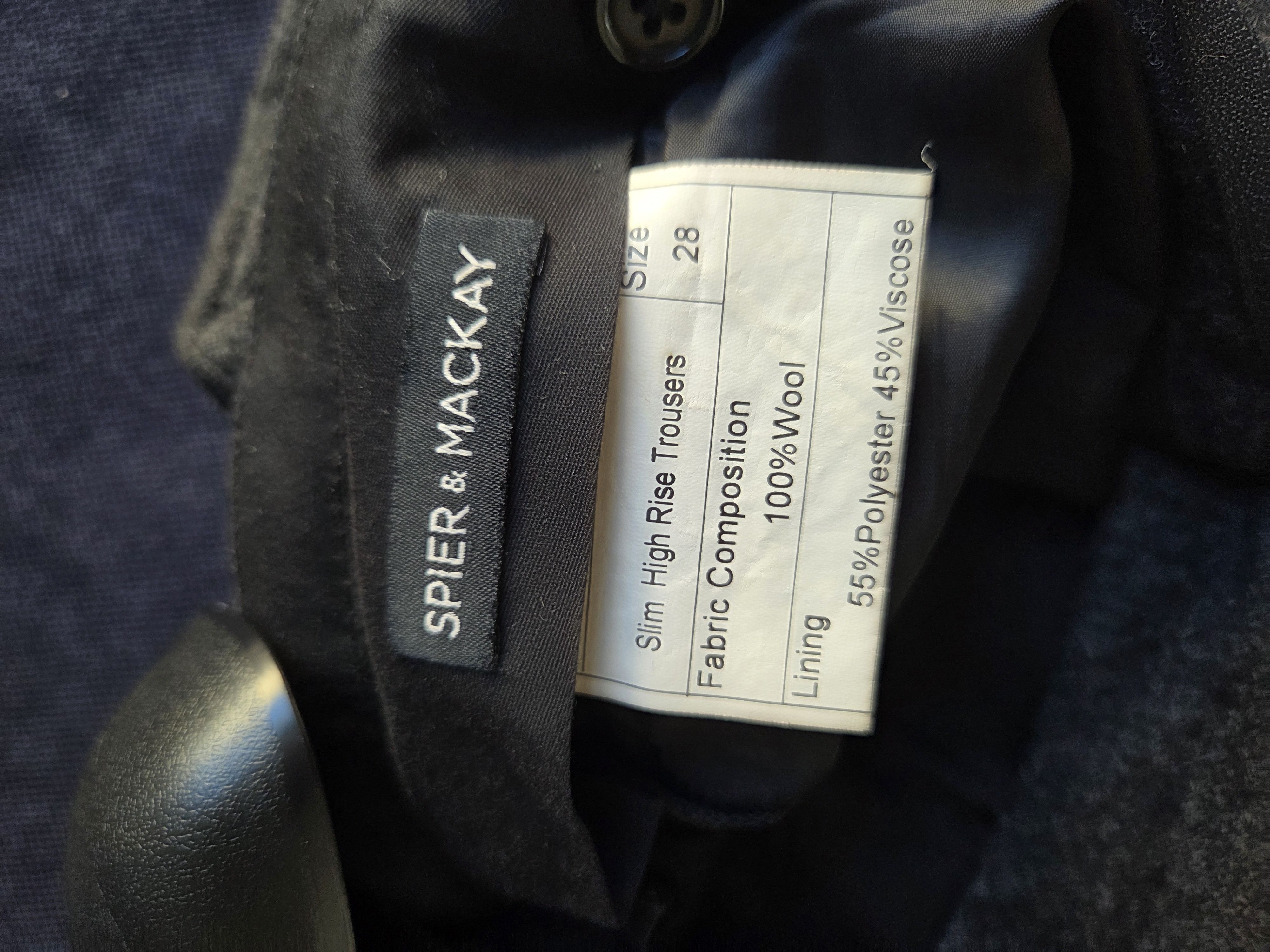 Spier & Mackay Slim High Rise Charcoal Trousers Size US 28 / EU 44 - 3 Thumbnail
