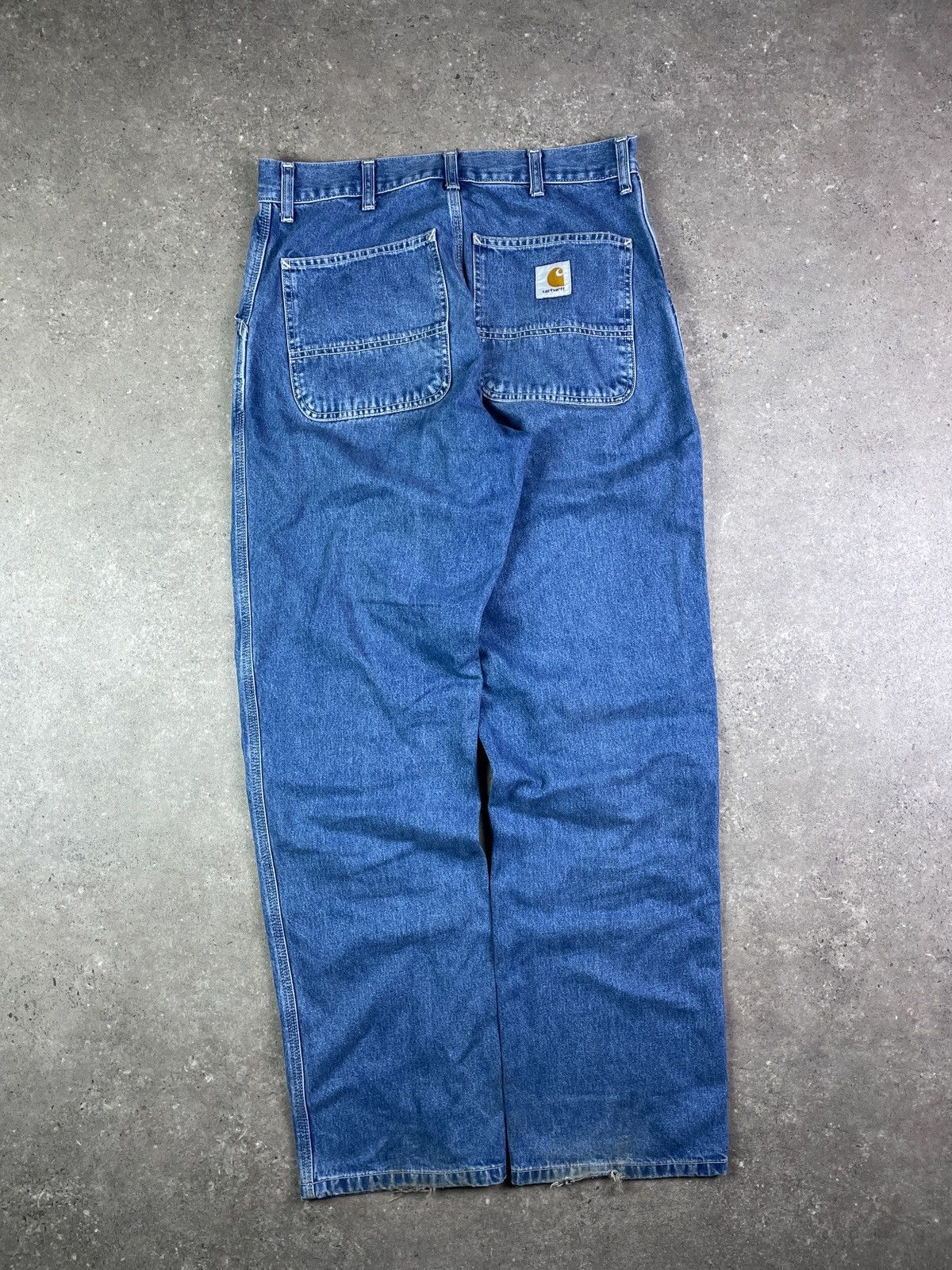 Carhartt × Vintage Vintage Y2K Carhartt simple denim wide leg pants jeans Size US 29 - 1 Thumbnail