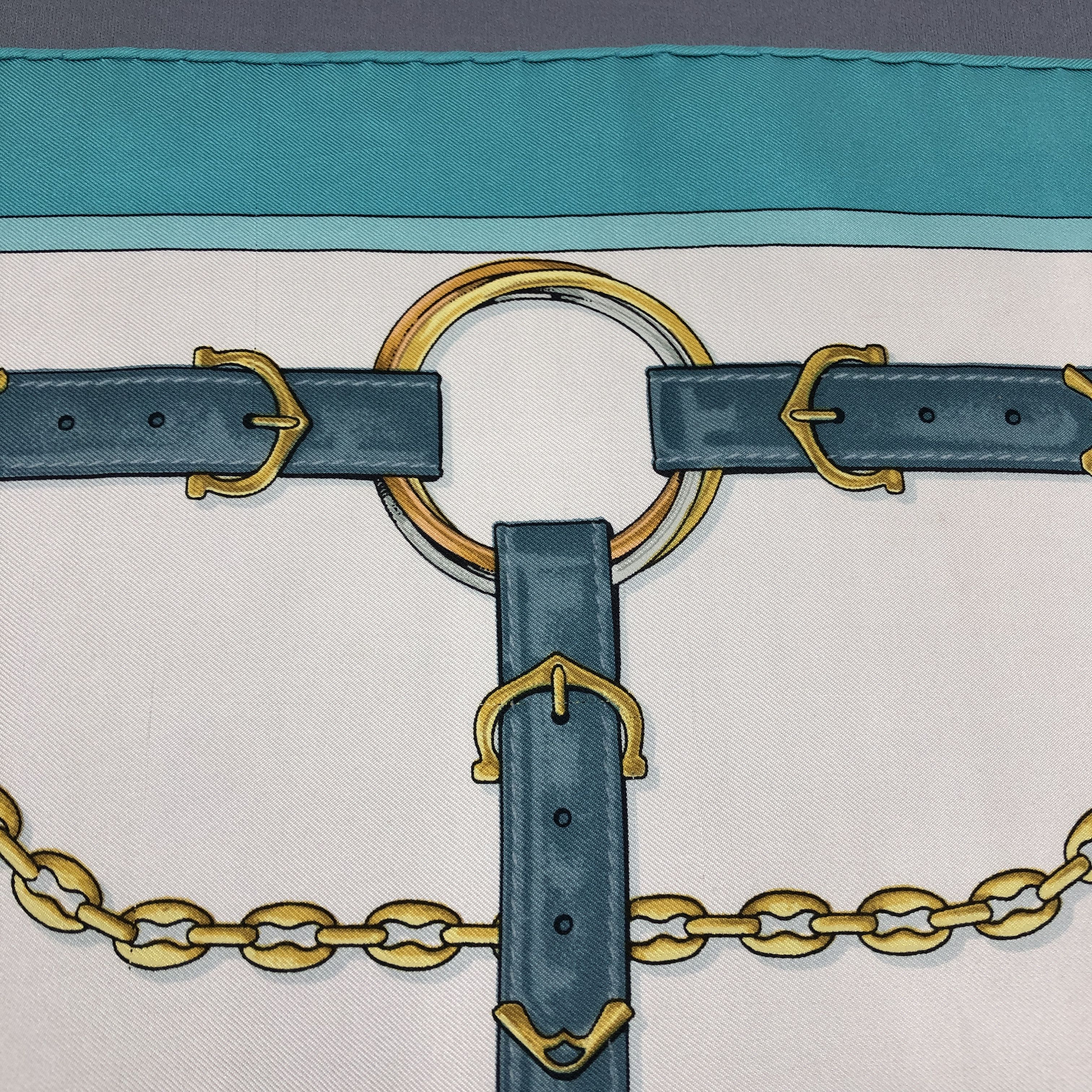 Cartier × Vintage Vintage Cartier SILK Scarf Twill Stole Wraps Scarves Size ONE SIZE - 10 Thumbnail