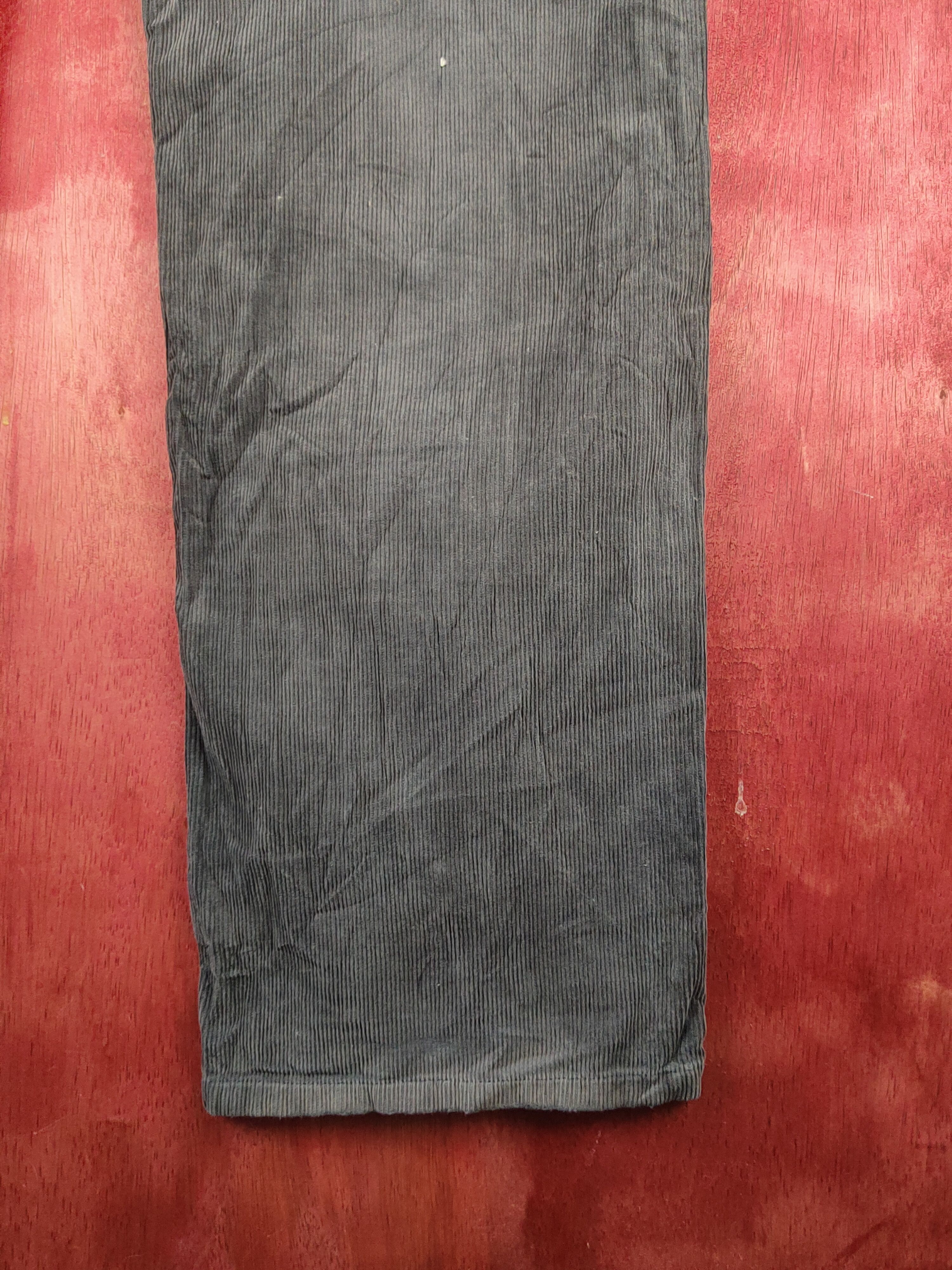 Japanese Brand Uniqlo Dark Gray Corduroy Pants #S2337 Size US 33 - 11 Thumbnail