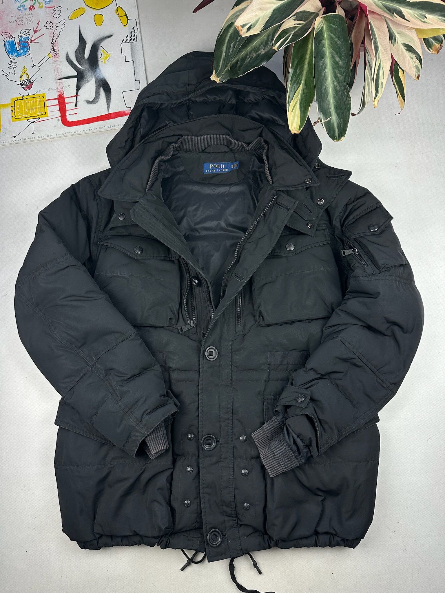 Polo Ralph Lauren Vintage Polo Ralph Lauren Puffer Down Hood utility Jacket RL Size US XL / EU 56 / 4 - 8 Thumbnail