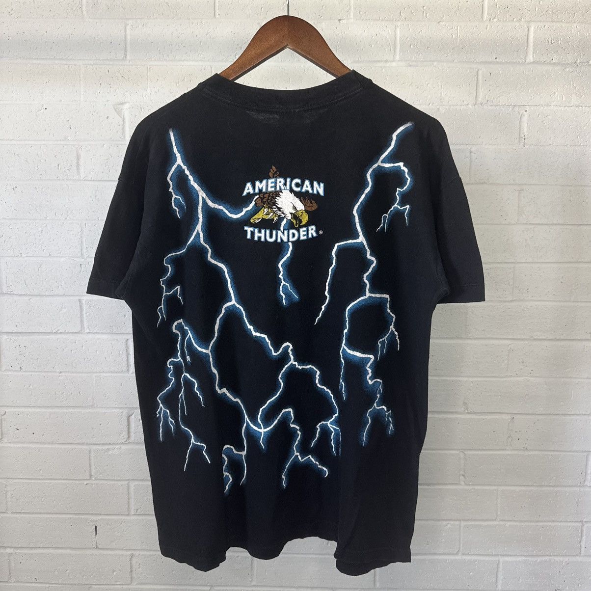 Vintage American Thunder Graphic T-Shirt Size US L / EU 52-54 / 3 - 1 Thumbnail