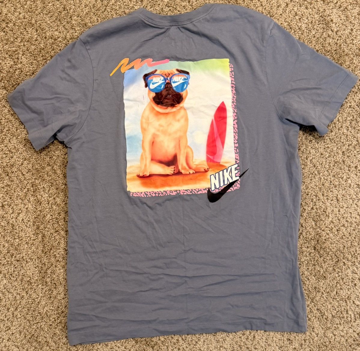 Nike Nike Graphic Tee – Surf Dog (Blue/Gray) Size US L / EU 52-54 / 3 - 3 Thumbnail