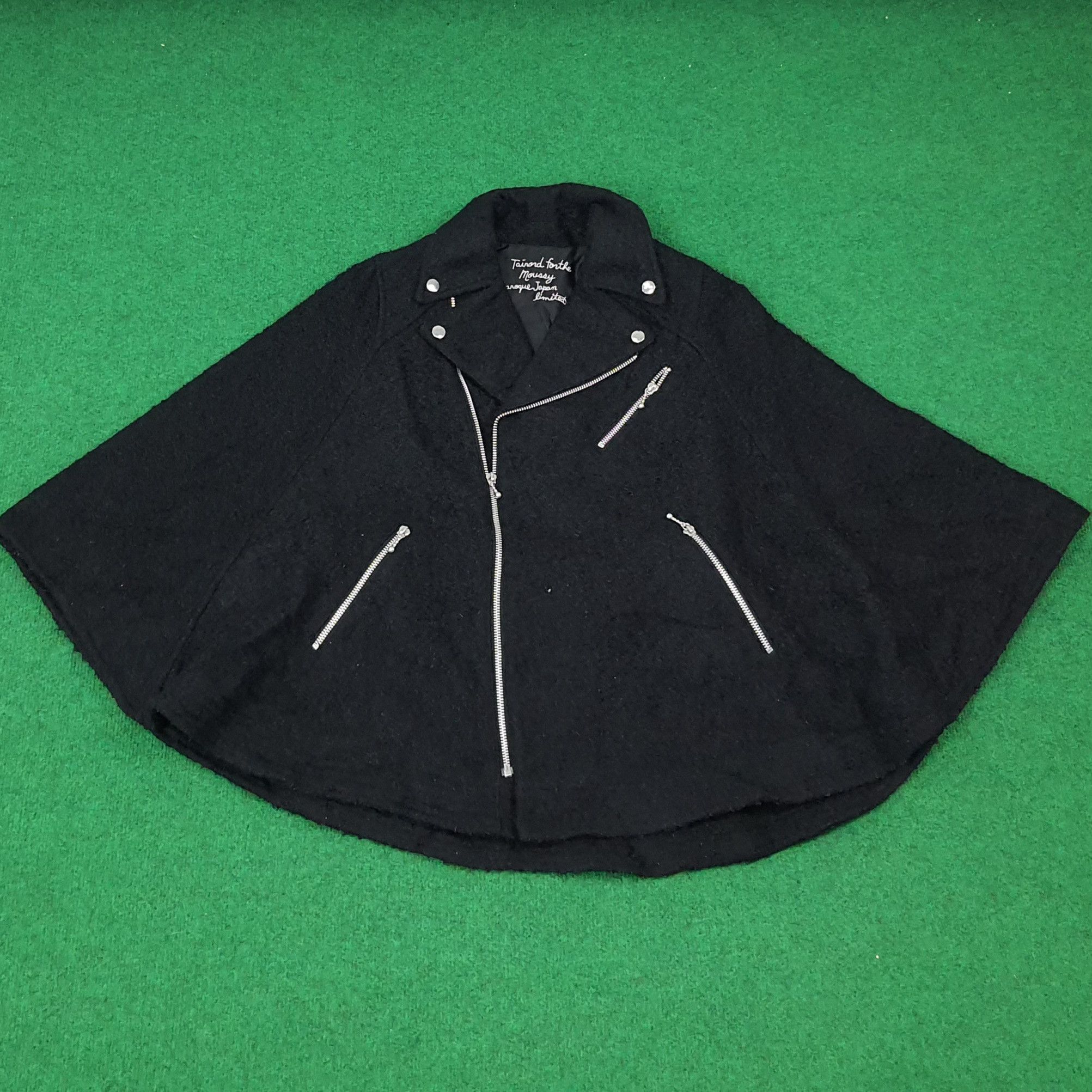 MOUSSY Vintage Moussy Wool Poncho C269N17 Size US M / EU 48-50 / 2 - 1 Thumbnail