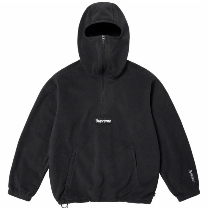 Supreme Supreme Polartec Facemask Half Zip Hooded Sweatshirt Black