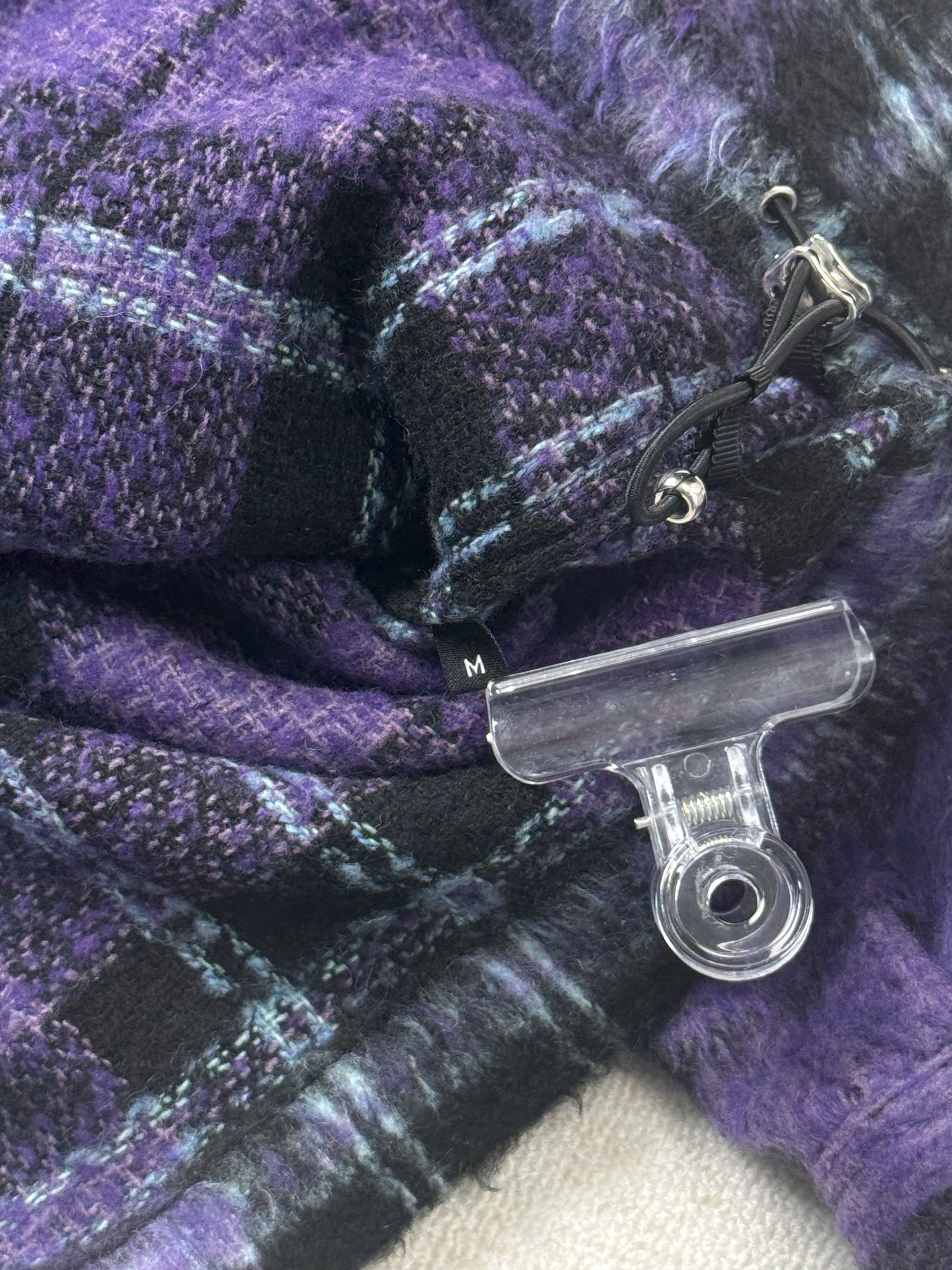 Japanese Brand UNWORN* FUTURE ARCHIVE FURRY HOODED JACKET PURPLE Size US M / EU 48-50 / 2 - 12 Thumbnail