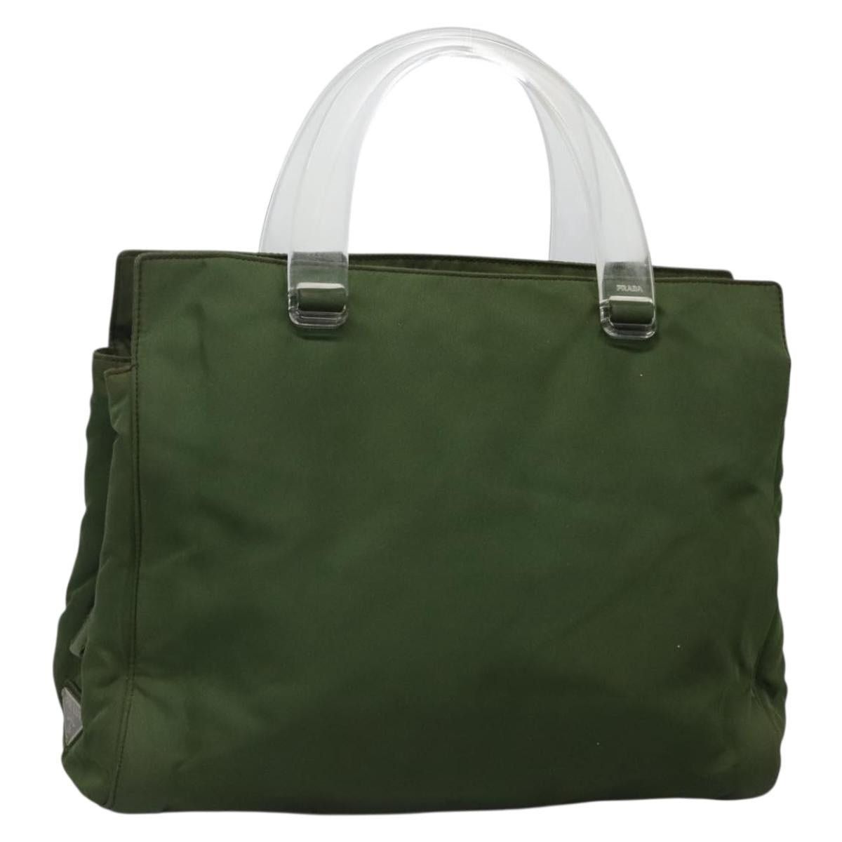 Prada PRADA Tote Bag Nylon Khaki Silver Size ONE SIZE - 1 Thumbnail