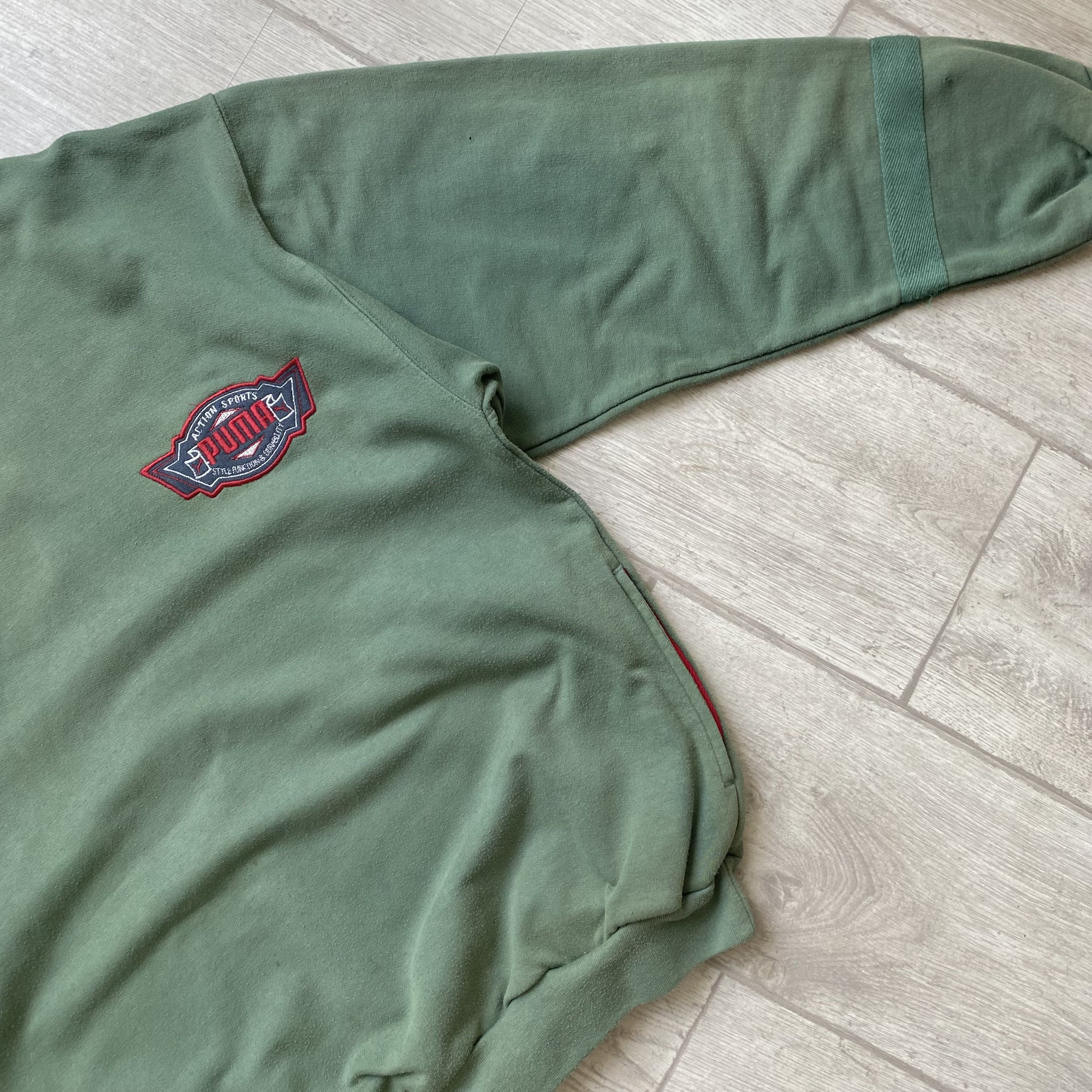 Puma Vintage 80s Puma Faded sweatshirt crewneck small logo Size US M / EU 48-50 / 2 - 10 Thumbnail