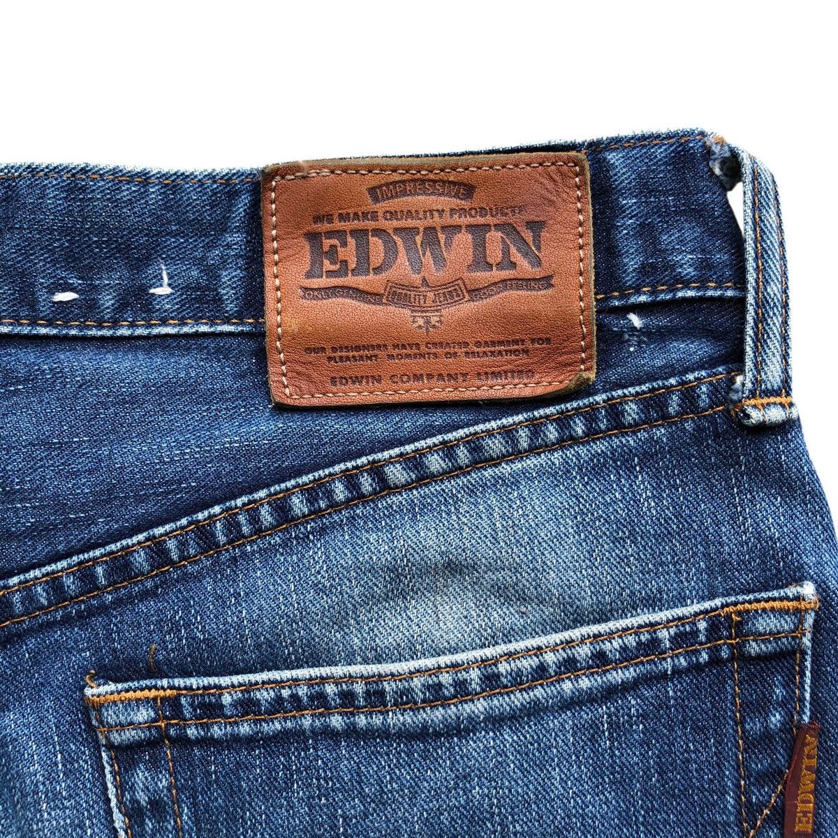 Edwin × Japanese Brand × Le Grande Bleu (L.G.B.) Vintage EDWIN straight cut jeans Size US 30 / EU 46 - 7 Thumbnail