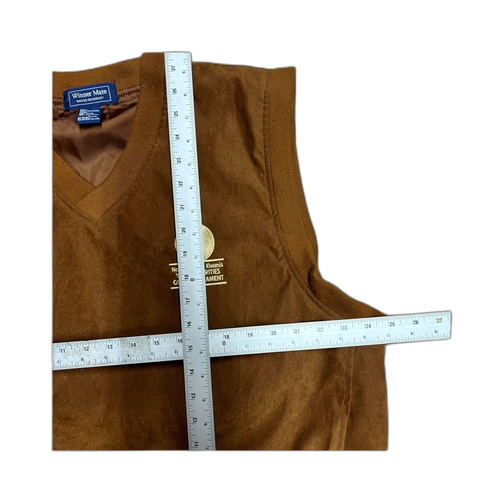 Winners Circle Vintage Winner Mate Brown Suede Golf Jacket Vest Size 2XL Size US XXL / EU 58 / 5 - 4 Thumbnail