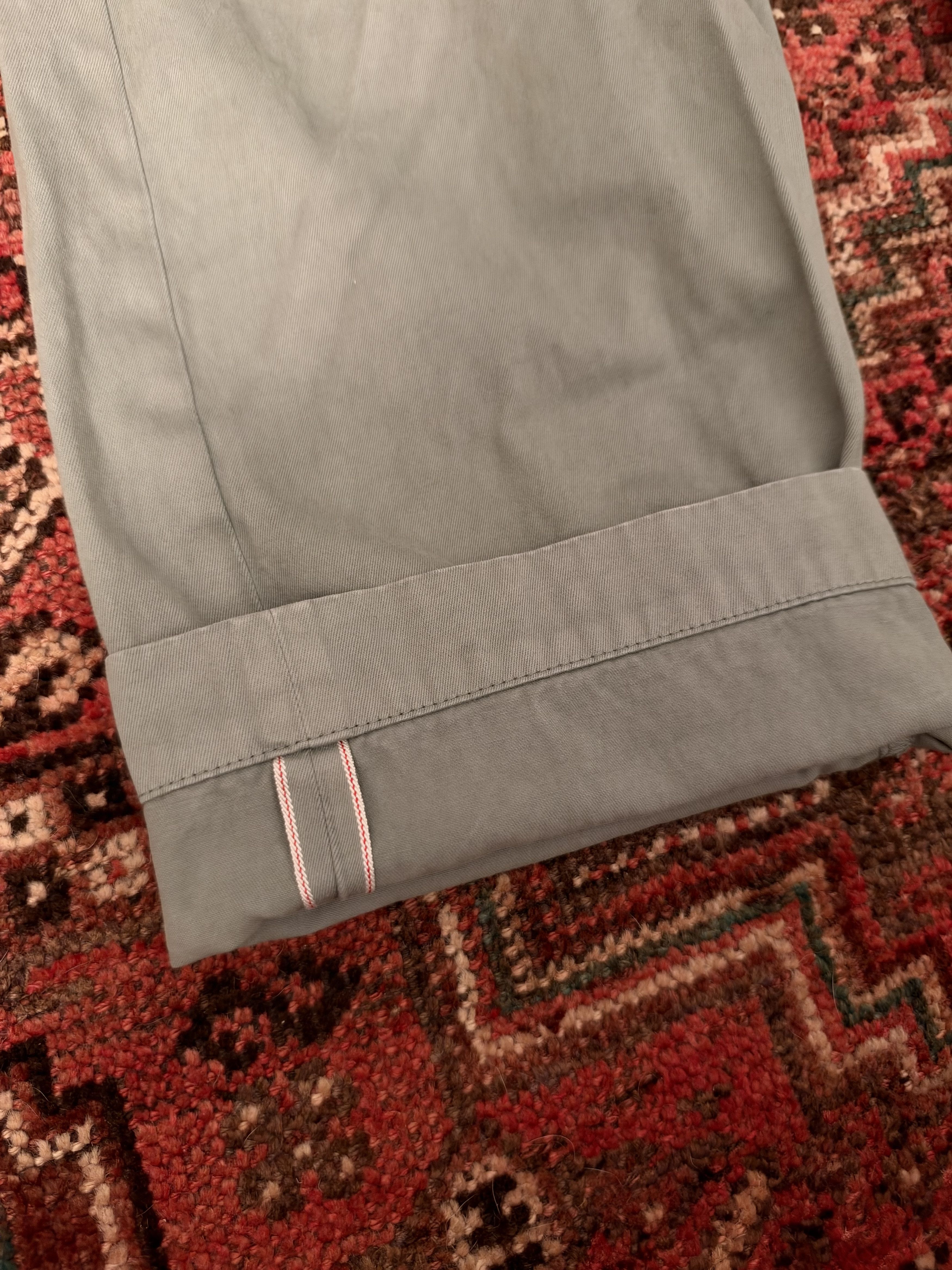 Wallace & Barnes J.Crew Wallace & Barnes Selvedge Officer Chino, Seafoam Gray Size US 38 / EU 54 - 3 Thumbnail