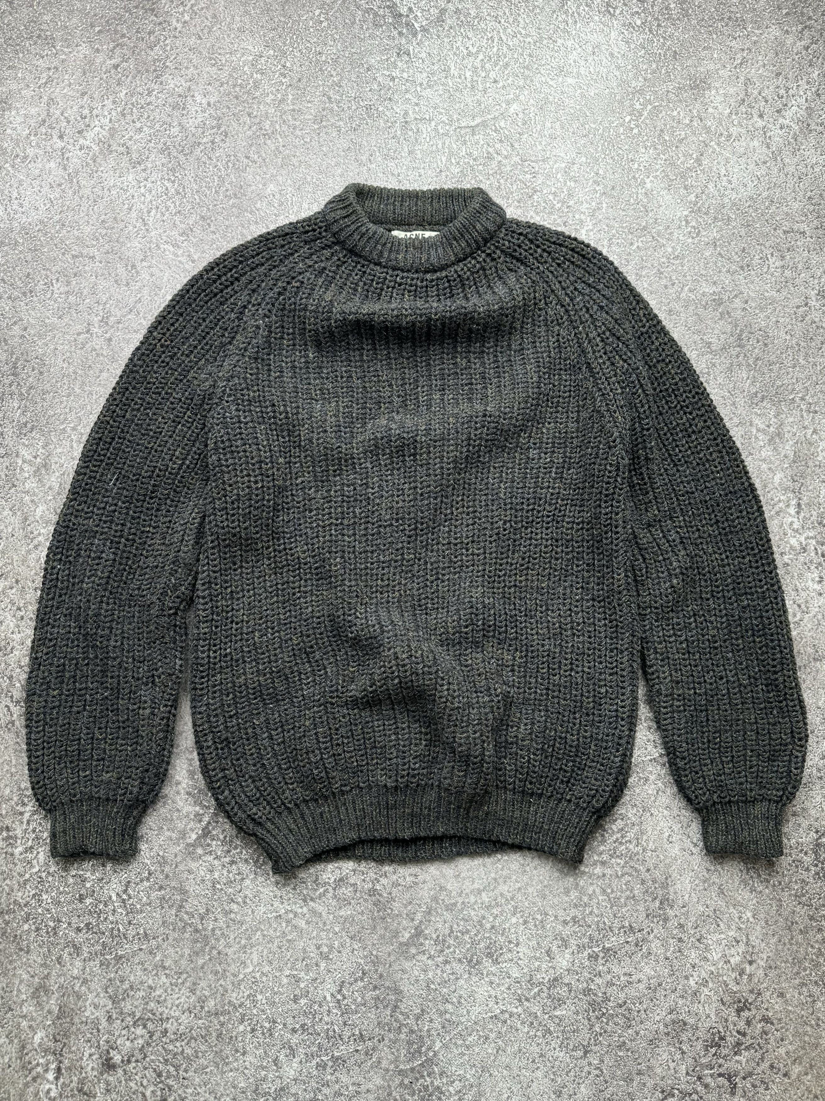 Pre-owned Acne Studios X Avant Garde Acne Studios Heavy Knit Wool Sweater In Grey
