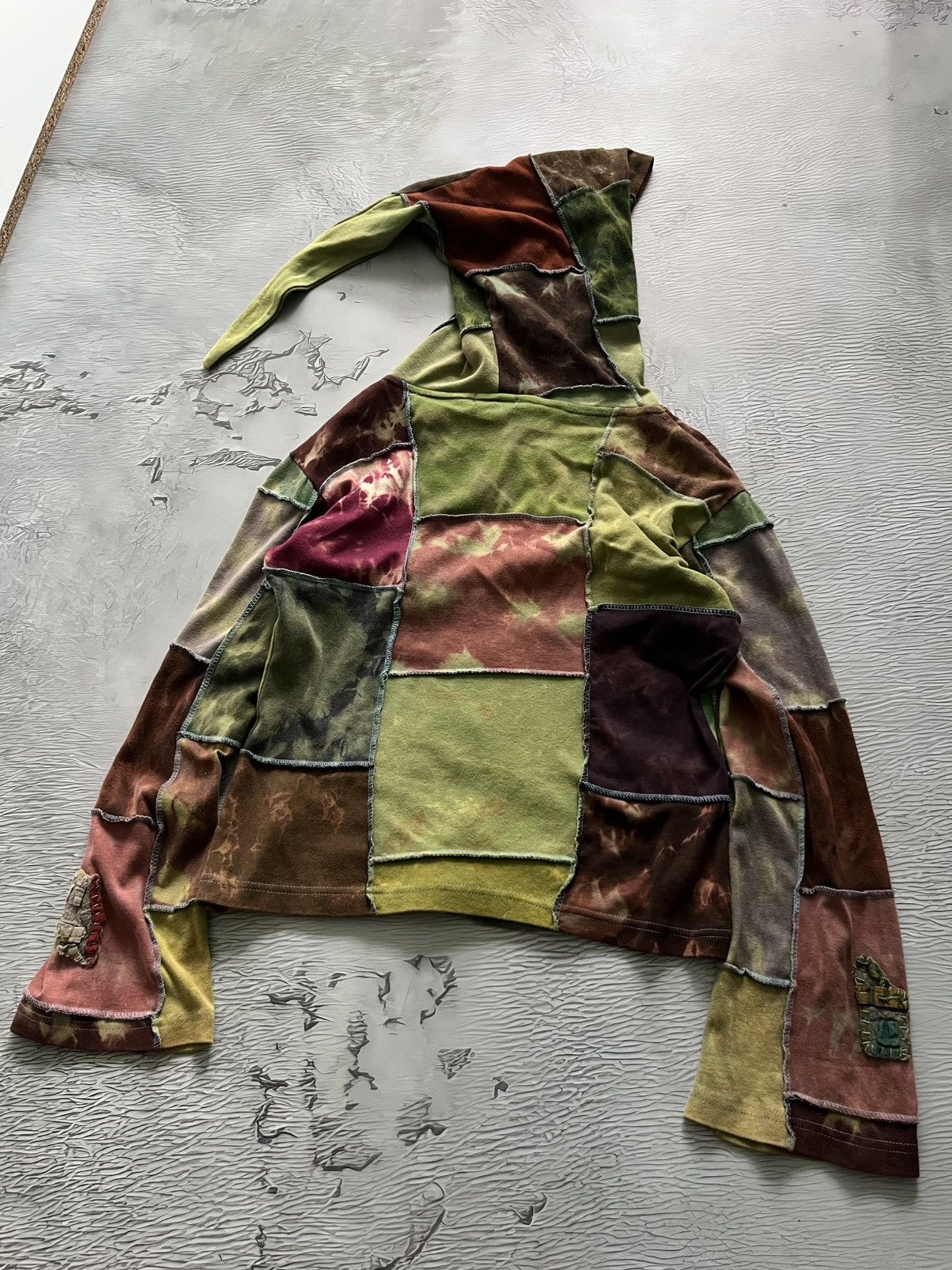 Vintage Vintage Nepal Miz Elf Hoodie Y2K Patchwork Opium Avant Garde Size US S / EU 44-46 / 1 - 8 Thumbnail