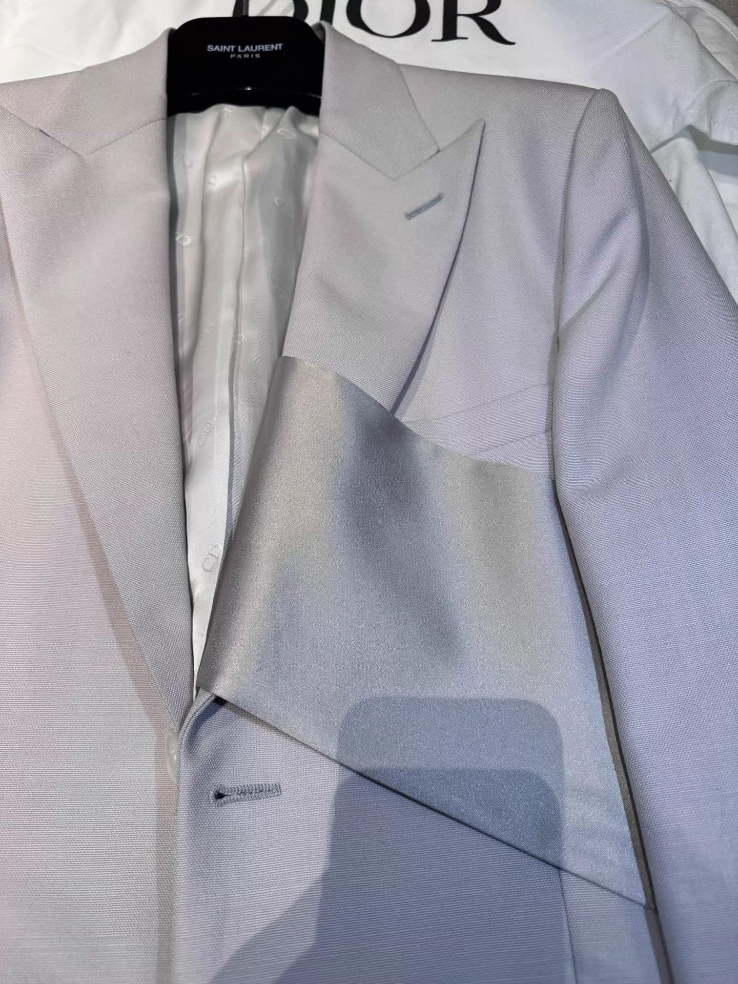 Dior Dior 20SS Unisex Satin Runway Suit Jacket Size US S / EU 44-46 / 1 - 2 Thumbnail