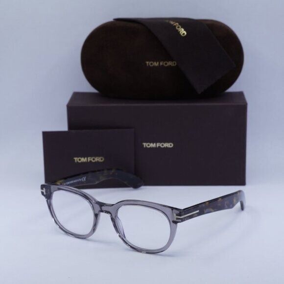 Tom Ford Tom Ford FT5807-B 020 Eyeglasses Grey 50mm Square Frame Size ONE SIZE - 10 Thumbnail
