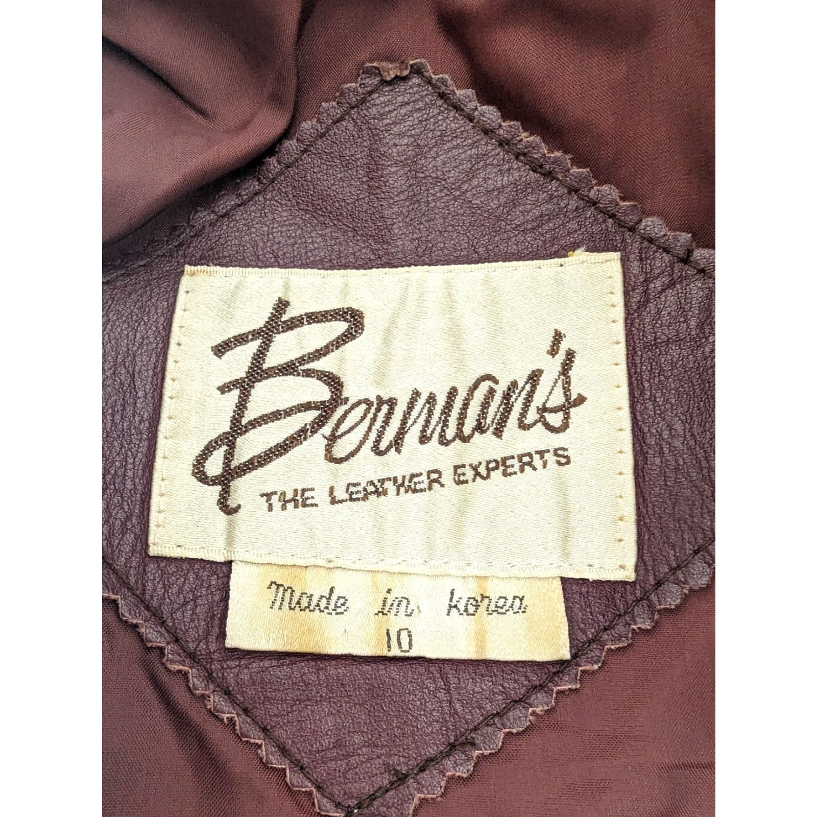 Vintage VINTAGE Leather Jacket Womens Red 80s Power Sleeve Biker Moto Short Coat Medium DG2 Diane Gilman DG2 Regular Zip Button Zipper Red Jewel on Zippers Size M / US 6-8 / IT 42-44 - 4 Thumbnail